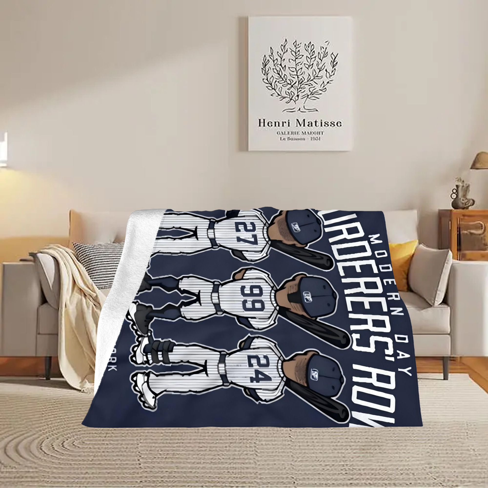 New York Yankees 173 Soft Plush Fleece Blanket 30x40 Inch - 300GSM Flannel, Ultra Soft & Warm, Lightweight & Durable, Perfect For Kids, Adults, Couch, Bed, Camping, Travel, Gift For Family & Friends
