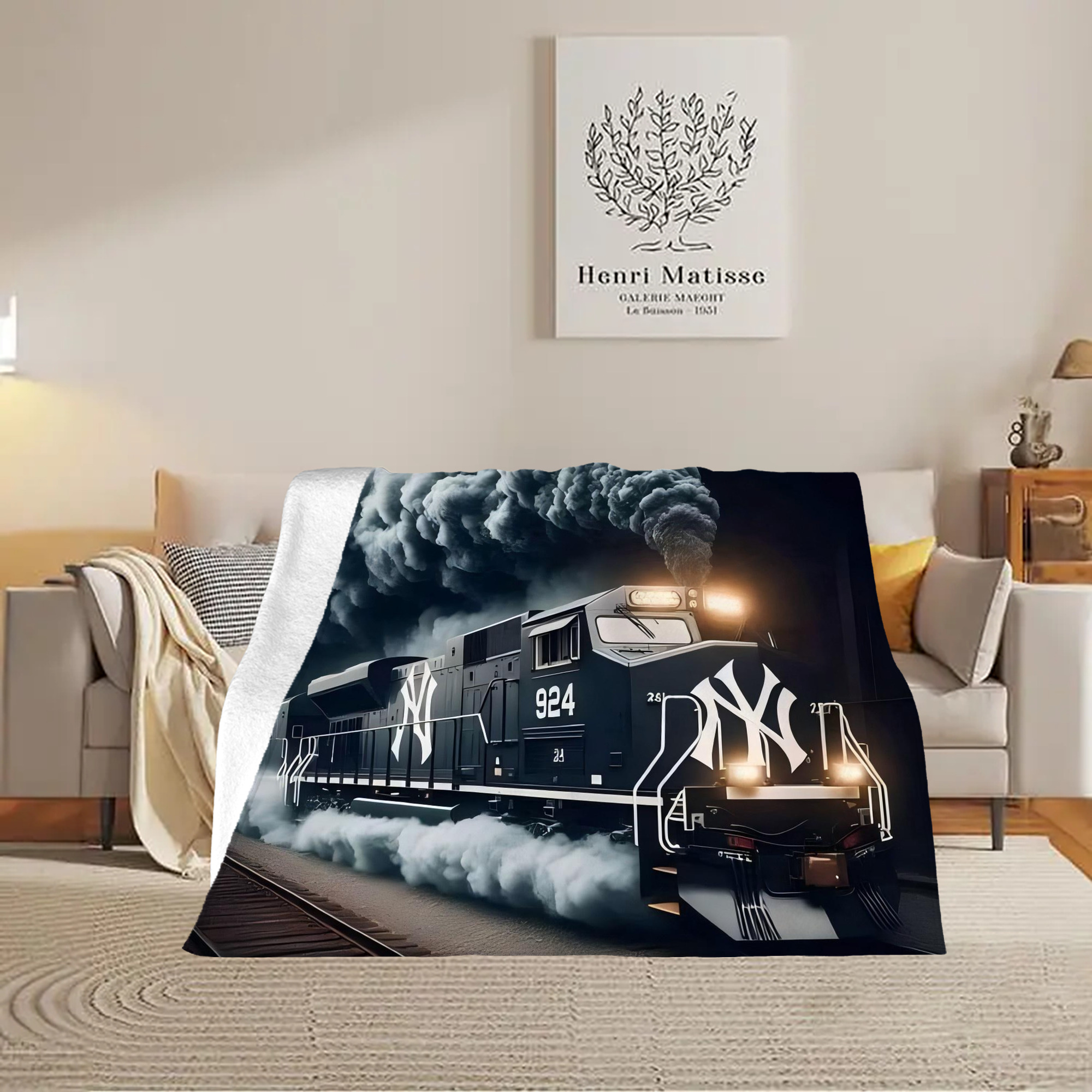 New York Yankees 257 Soft Plush Fleece Blanket 30x40 Inch - 300GSM Flannel, Ultra Soft & Warm, Lightweight & Durable, Perfect For Kids, Adults, Couch, Bed, Camping, Travel, Gift For Family & Friends