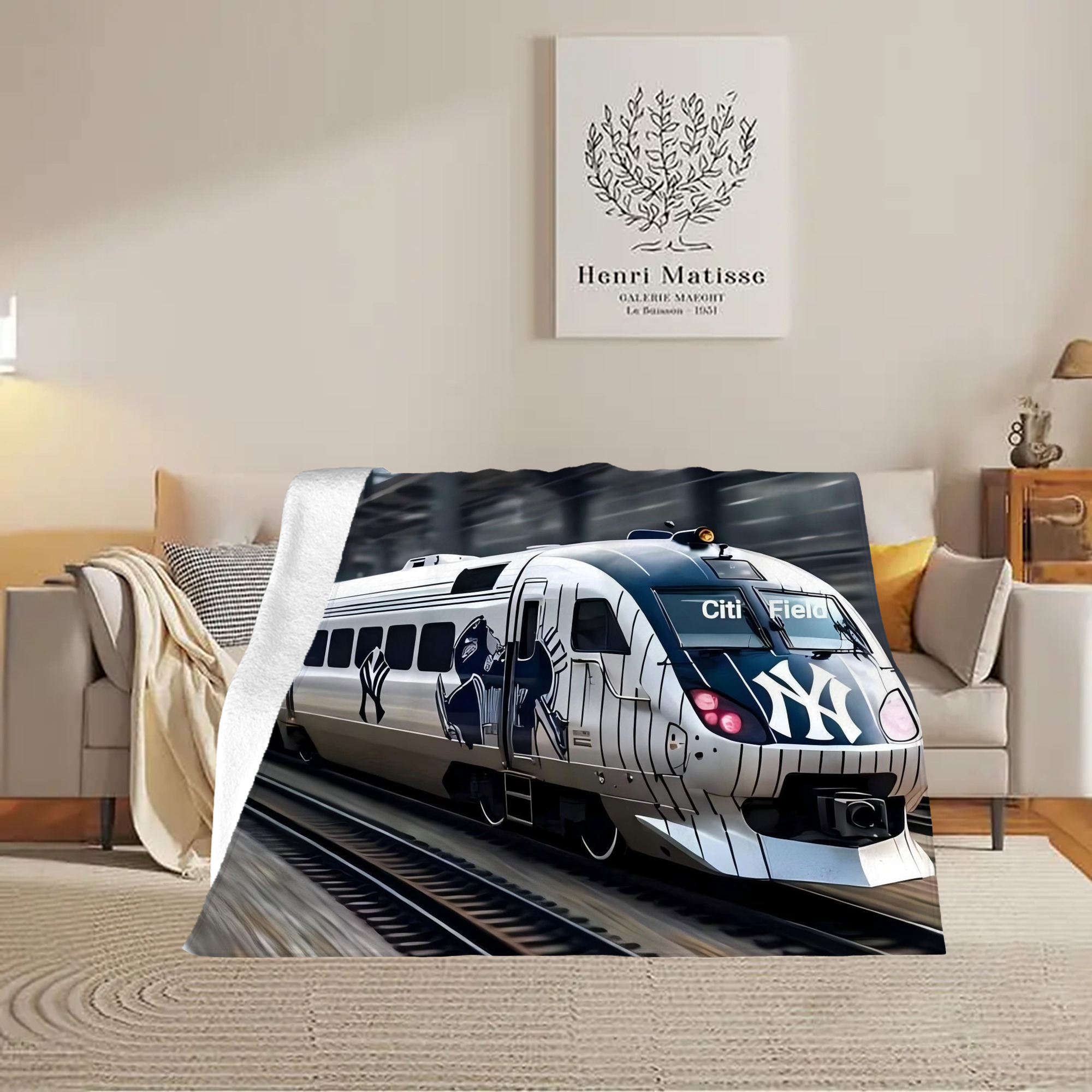 New York Yankees 342 Soft Plush Fleece Blanket 30x40 Inch - 300GSM Flannel, Ultra Soft & Warm, Lightweight & Durable, Perfect For Kids, Adults, Couch, Bed, Camping, Travel, Gift For Family & Friends