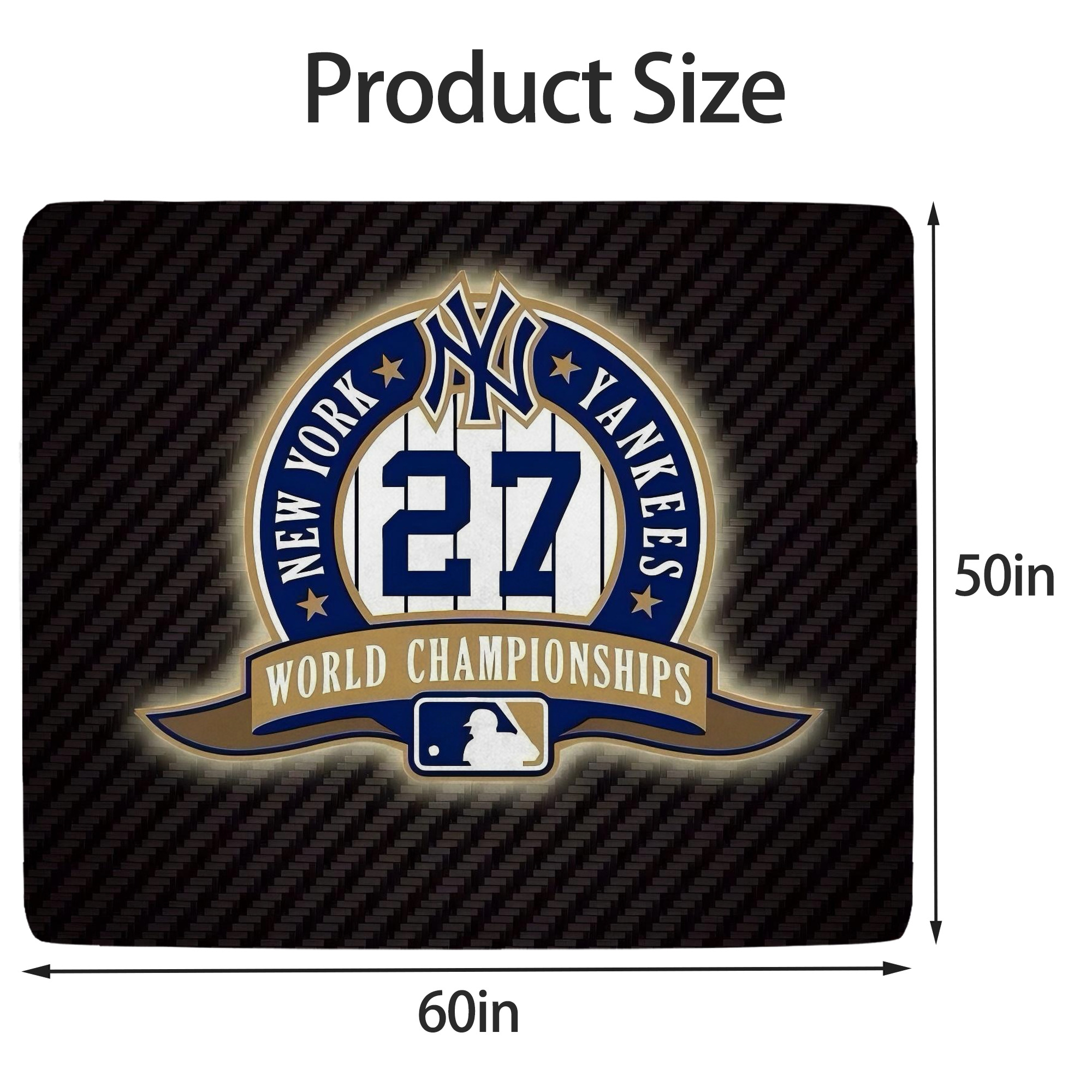 New York Yankees 260 Soft Fleece Throw Blanket 50 X 60 Inch – Super Soft, Lightweight, And Durable – Perfect For Sofa, Bed, Camping, And More – Ideal Gift For Family And Friends