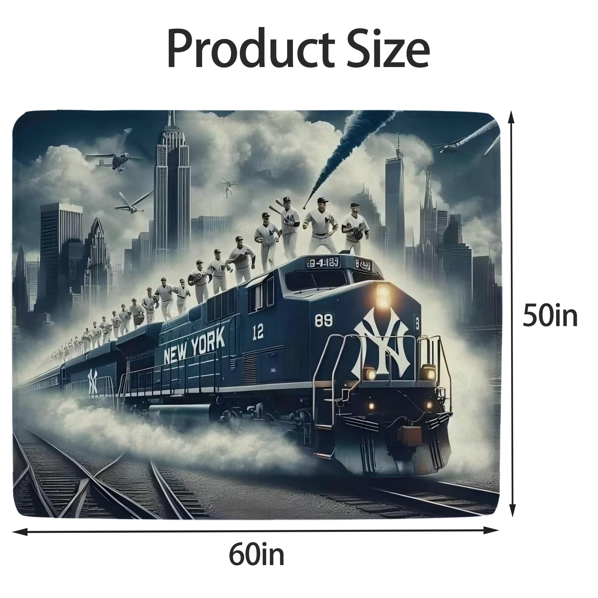 New York Yankees 265 Soft Fleece Throw Blanket 50 X 60 Inch – Super Soft, Lightweight, And Durable – Perfect For Sofa, Bed, Camping, And More – Ideal Gift For Family And Friends