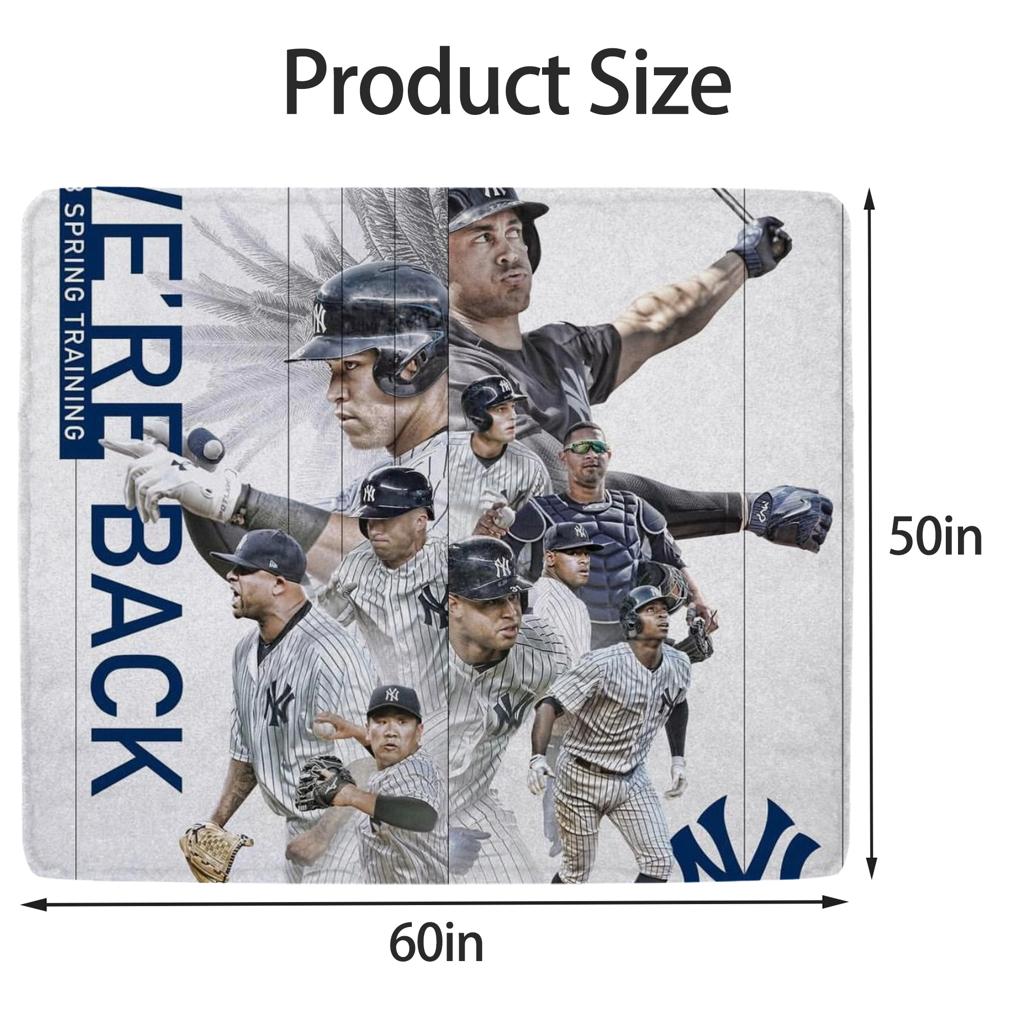 New York Yankees 305 Soft Fleece Throw Blanket 50 X 60 Inch – Super Soft, Lightweight, And Durable – Perfect For Sofa, Bed, Camping, And More – Ideal Gift For Family And Friends