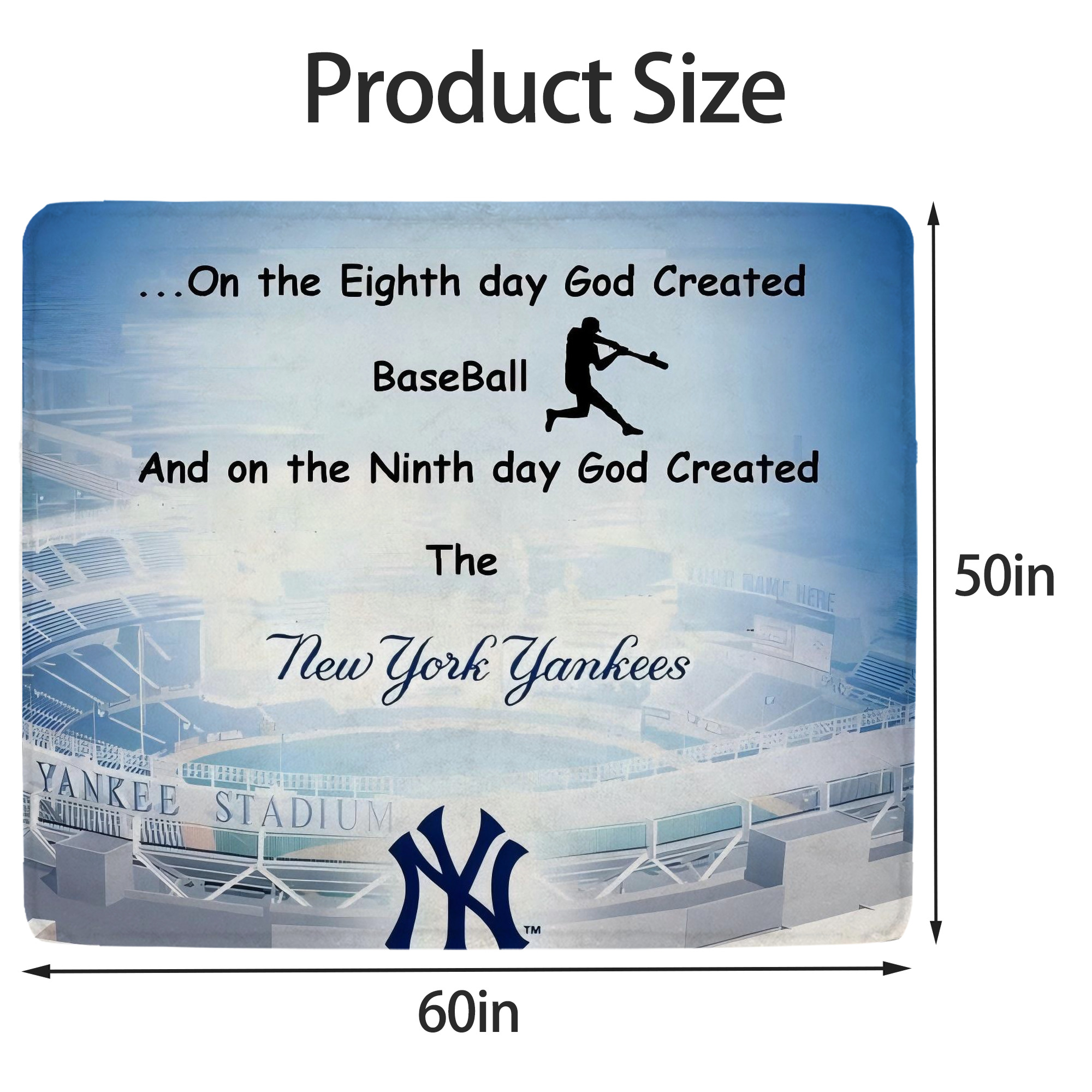 New York Yankees 314 Soft Fleece Throw Blanket 50 X 60 Inch – Super Soft, Lightweight, And Durable – Perfect For Sofa, Bed, Camping, And More – Ideal Gift For Family And Friends