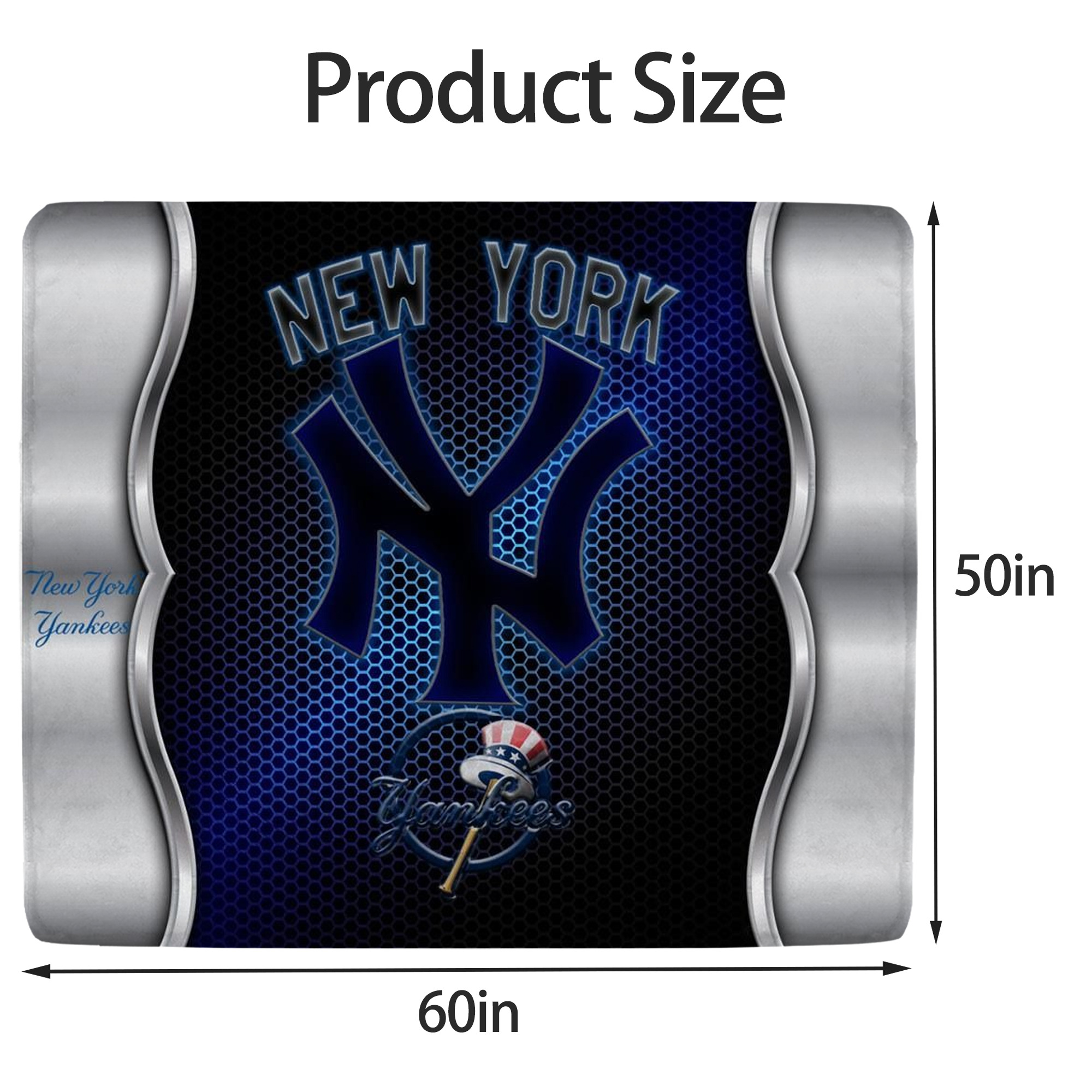 New York Yankees 334 Soft Fleece Throw Blanket 50 X 60 Inch – Super Soft, Lightweight, And Durable – Perfect For Sofa, Bed, Camping, And More – Ideal Gift For Family And Friends