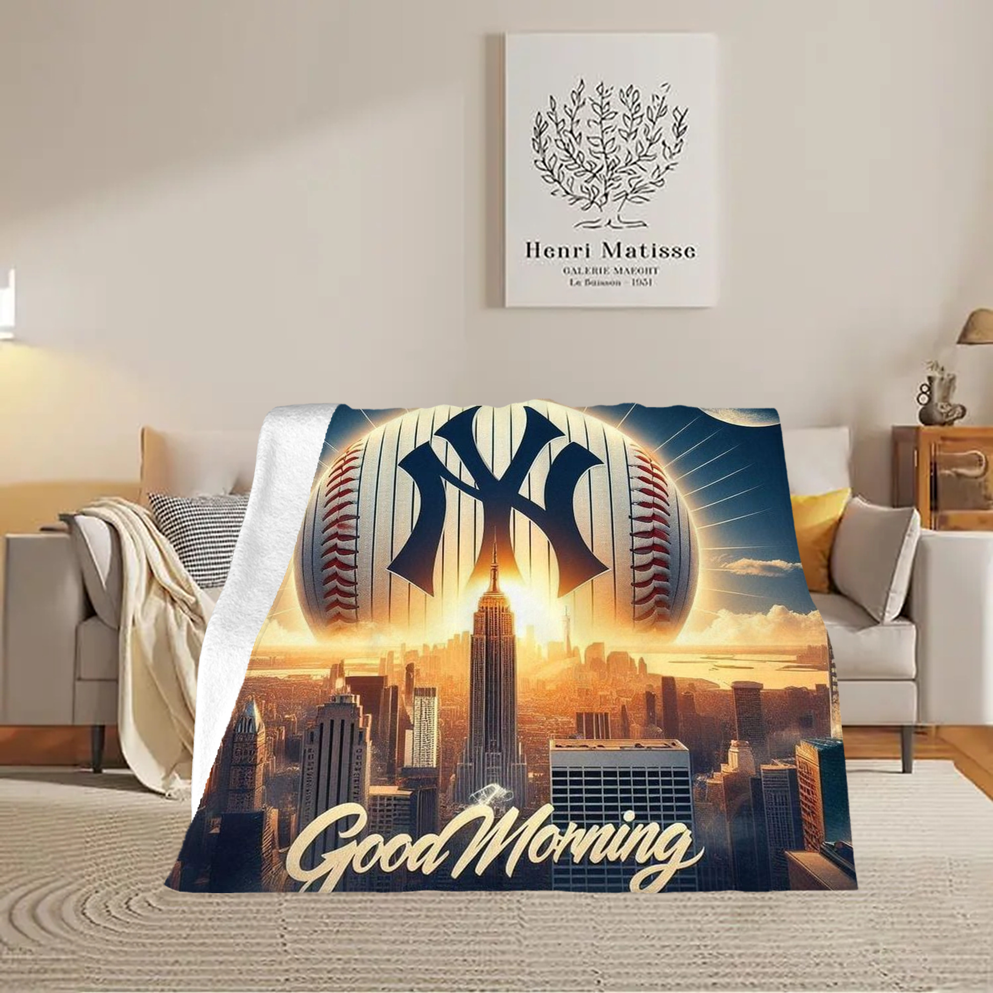 New York Yankees 111 Soft Fleece Throw Blanket 50 X 60 Inch – Super Soft, Lightweight, And Durable – Perfect For Sofa, Bed, Camping, And More – Ideal Gift For Family And Friends