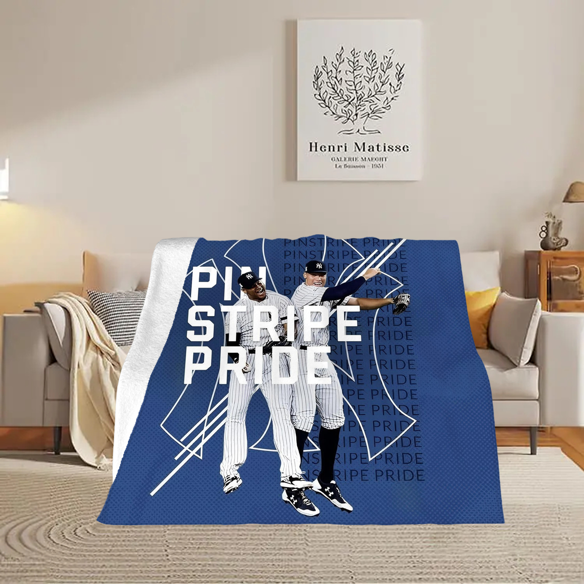 New York Yankees 196 Soft Fleece Throw Blanket 50 X 60 Inch – Super Soft, Lightweight, And Durable – Perfect For Sofa, Bed, Camping, And More – Ideal Gift For Family And Friends
