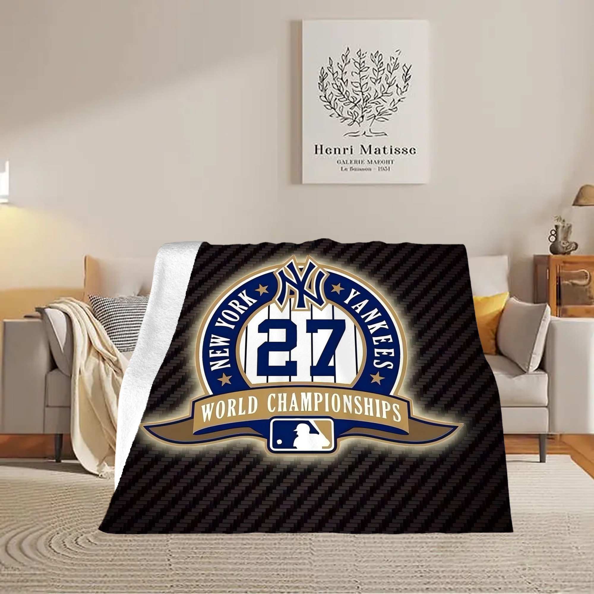 New York Yankees 260 Soft Fleece Throw Blanket 50 X 60 Inch – Super Soft, Lightweight, And Durable – Perfect For Sofa, Bed, Camping, And More – Ideal Gift For Family And Friends