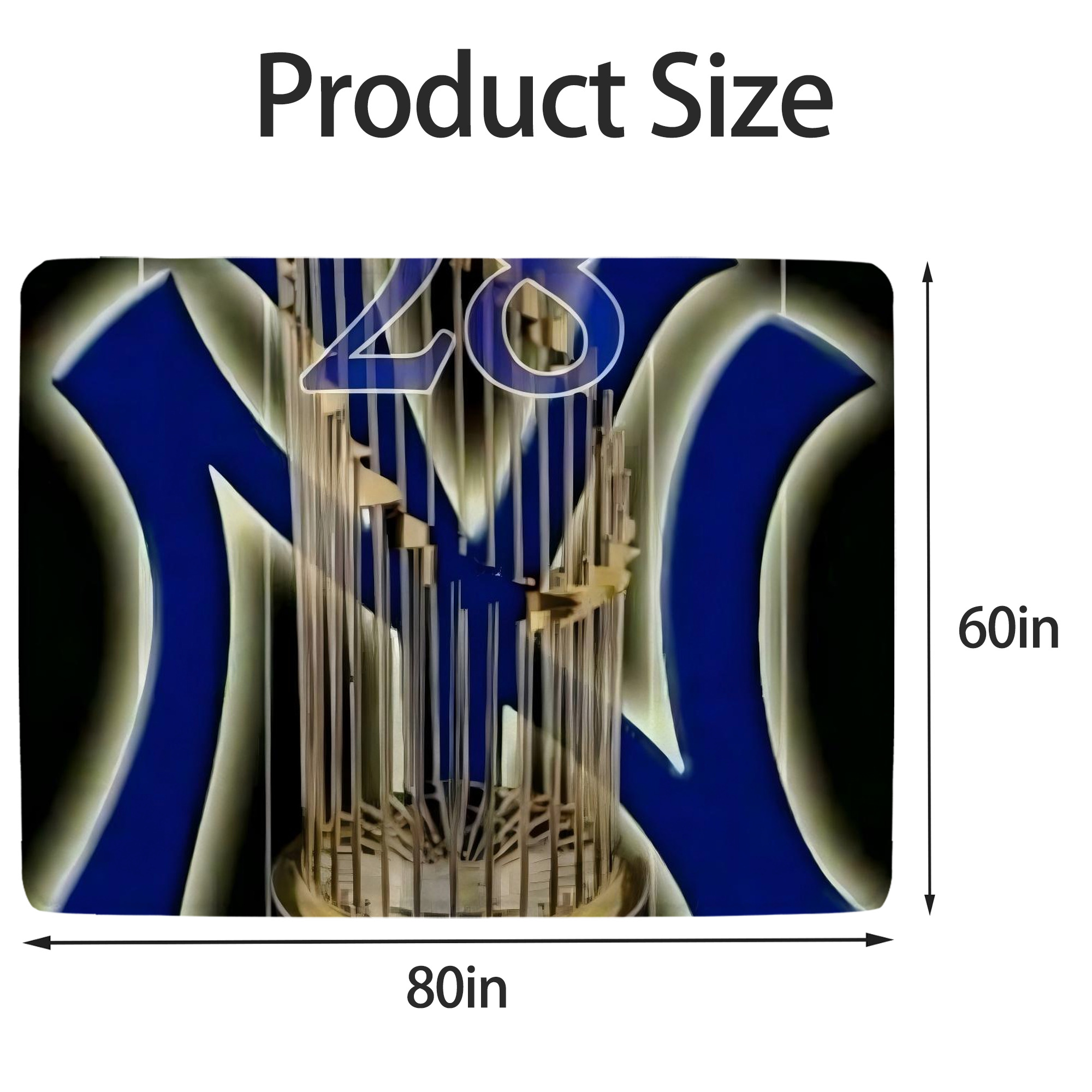 New York Yankees 172 Soft Fleece Throw Blanket 60 X 80 Inch – Super Soft, Lightweight, And Durable – Perfect For Sofa, Bed, Camping, And More – Ideal Gift For Family And Friends