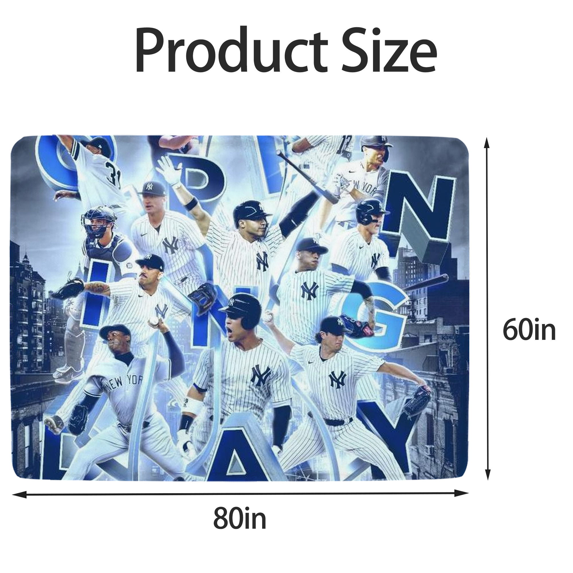 New York Yankees 236 Soft Fleece Throw Blanket 60 X 80 Inch – Super Soft, Lightweight, And Durable – Perfect For Sofa, Bed, Camping, And More – Ideal Gift For Family And Friends