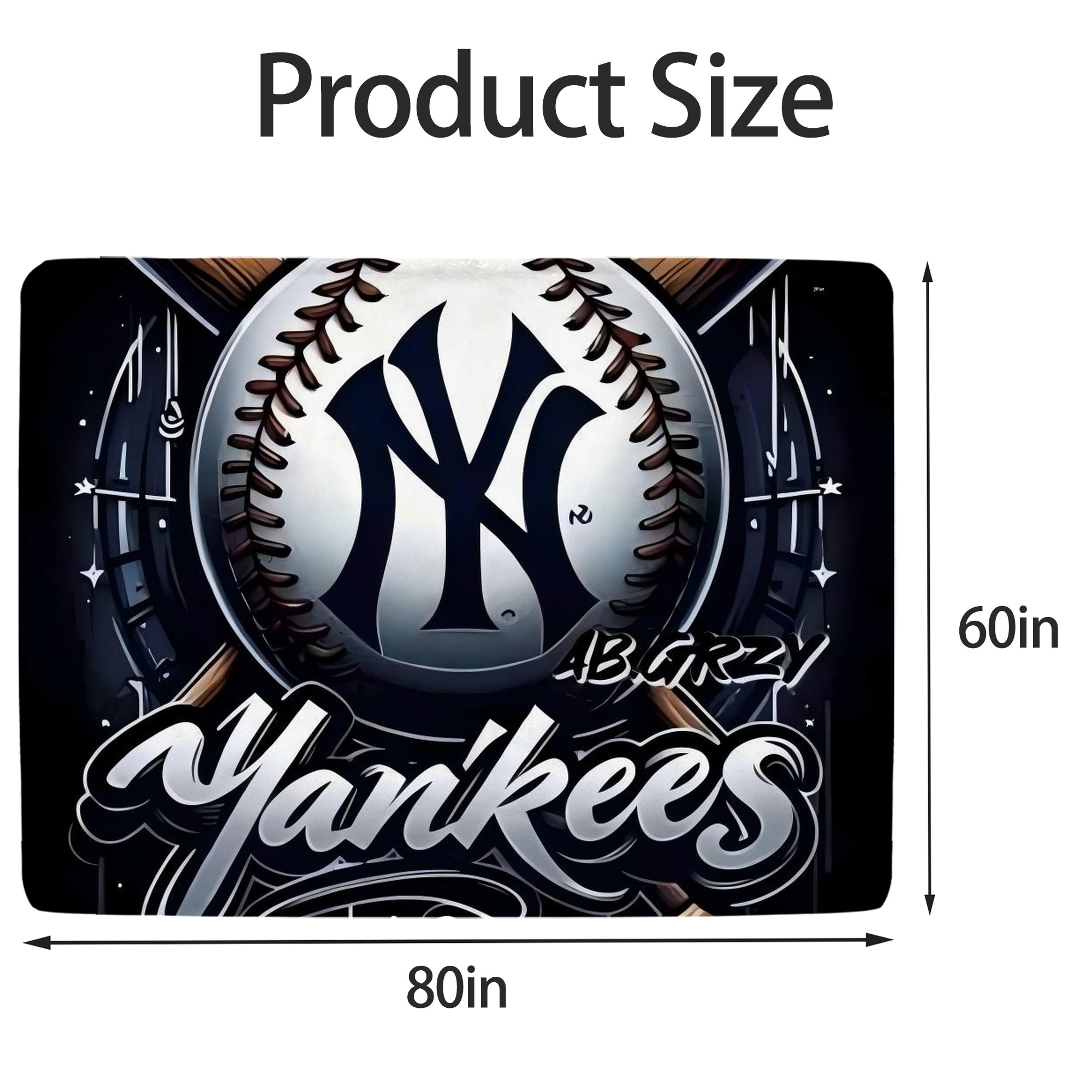 New York Yankees 241 Soft Fleece Throw Blanket 60 X 80 Inch – Super Soft, Lightweight, And Durable – Perfect For Sofa, Bed, Camping, And More – Ideal Gift For Family And Friends