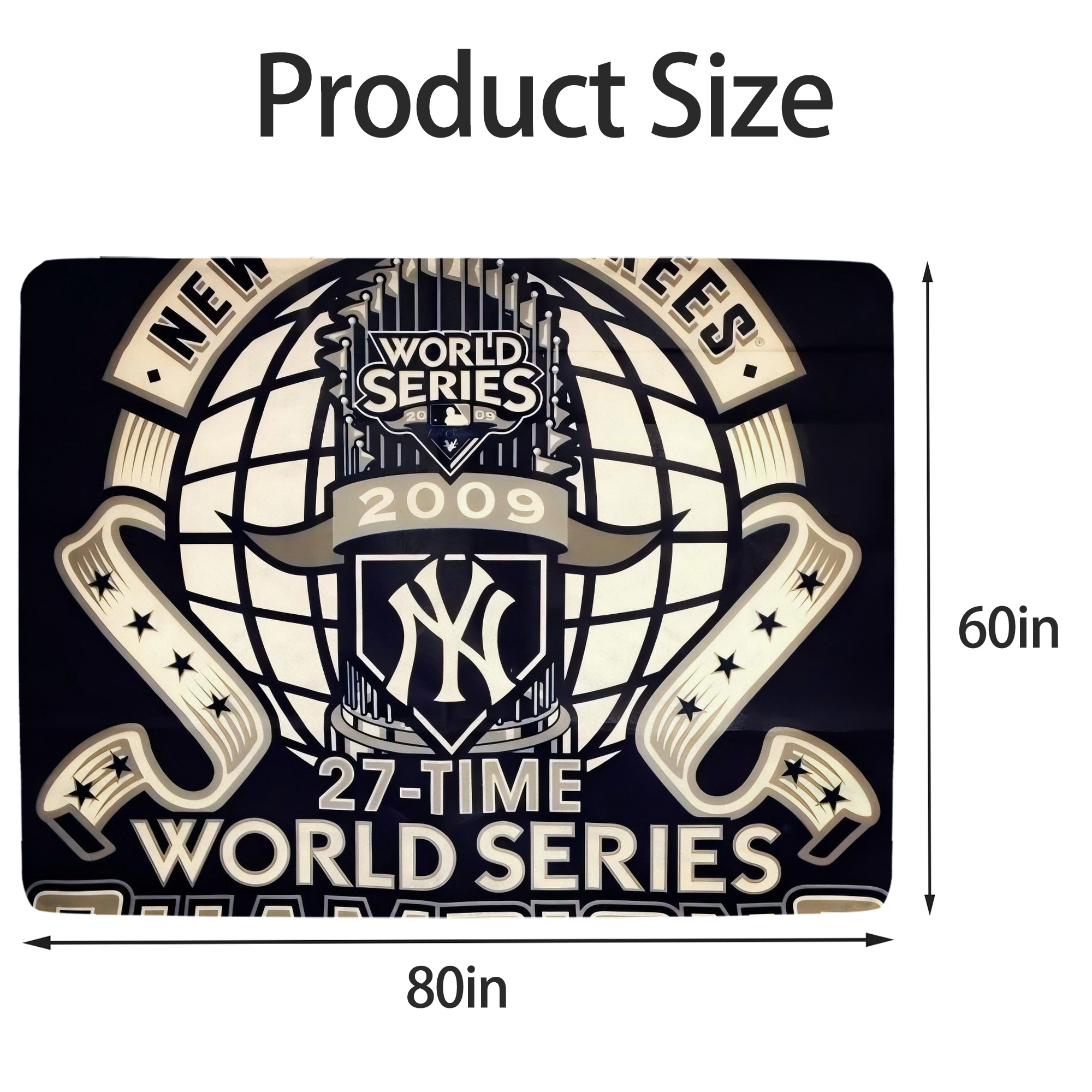 New York Yankees 256 Soft Fleece Throw Blanket 60 X 80 Inch – Super Soft, Lightweight, And Durable – Perfect For Sofa, Bed, Camping, And More – Ideal Gift For Family And Friends