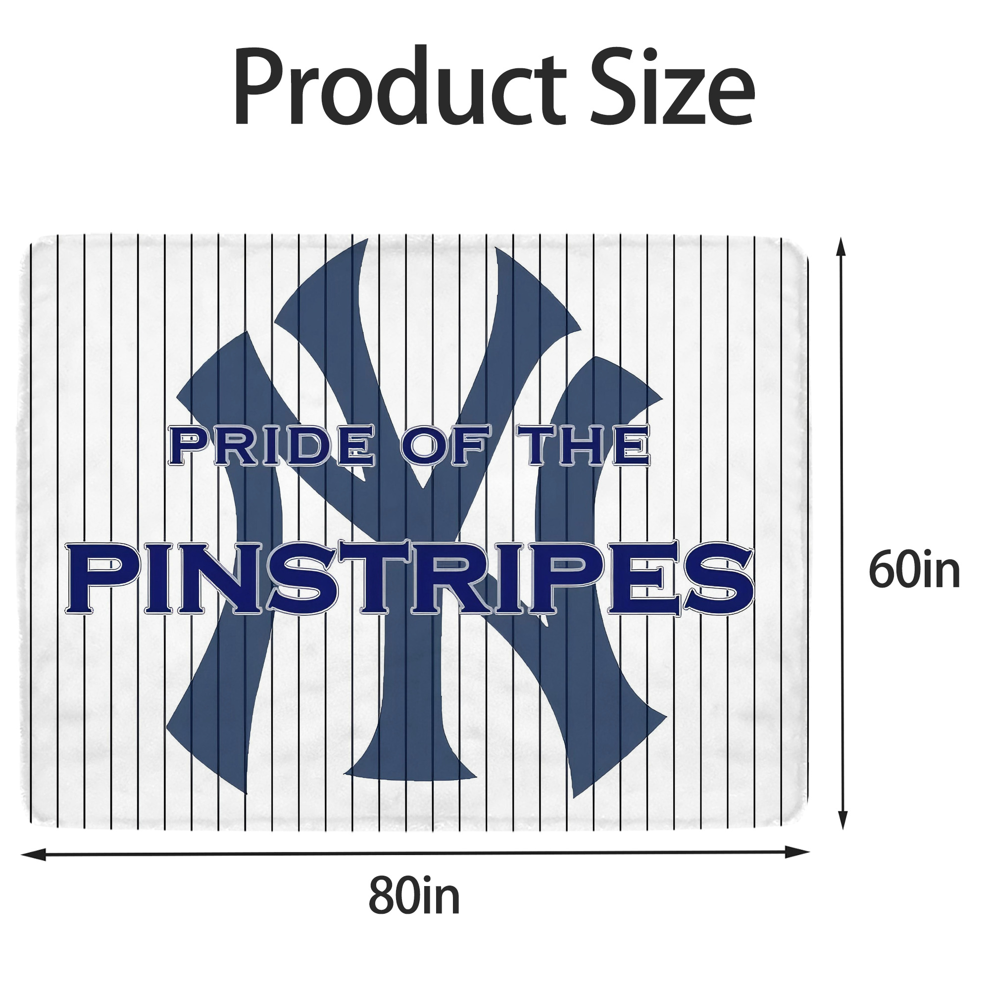 New York Yankees 267 Soft Fleece Throw Blanket 60 X 80 Inch – Super Soft, Lightweight, And Durable – Perfect For Sofa, Bed, Camping, And More – Ideal Gift For Family And Friends