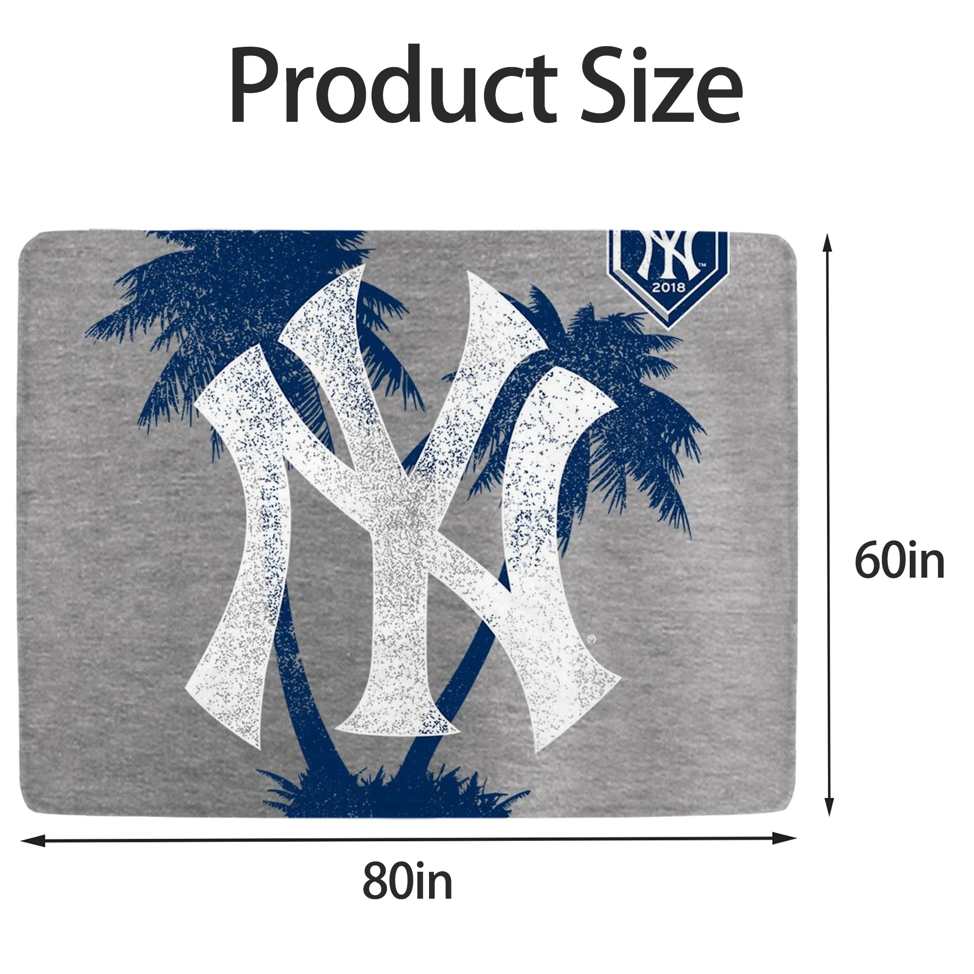 New York Yankees 338 Soft Fleece Throw Blanket 60 X 80 Inch – Super Soft, Lightweight, And Durable – Perfect For Sofa, Bed, Camping, And More – Ideal Gift For Family And Friends