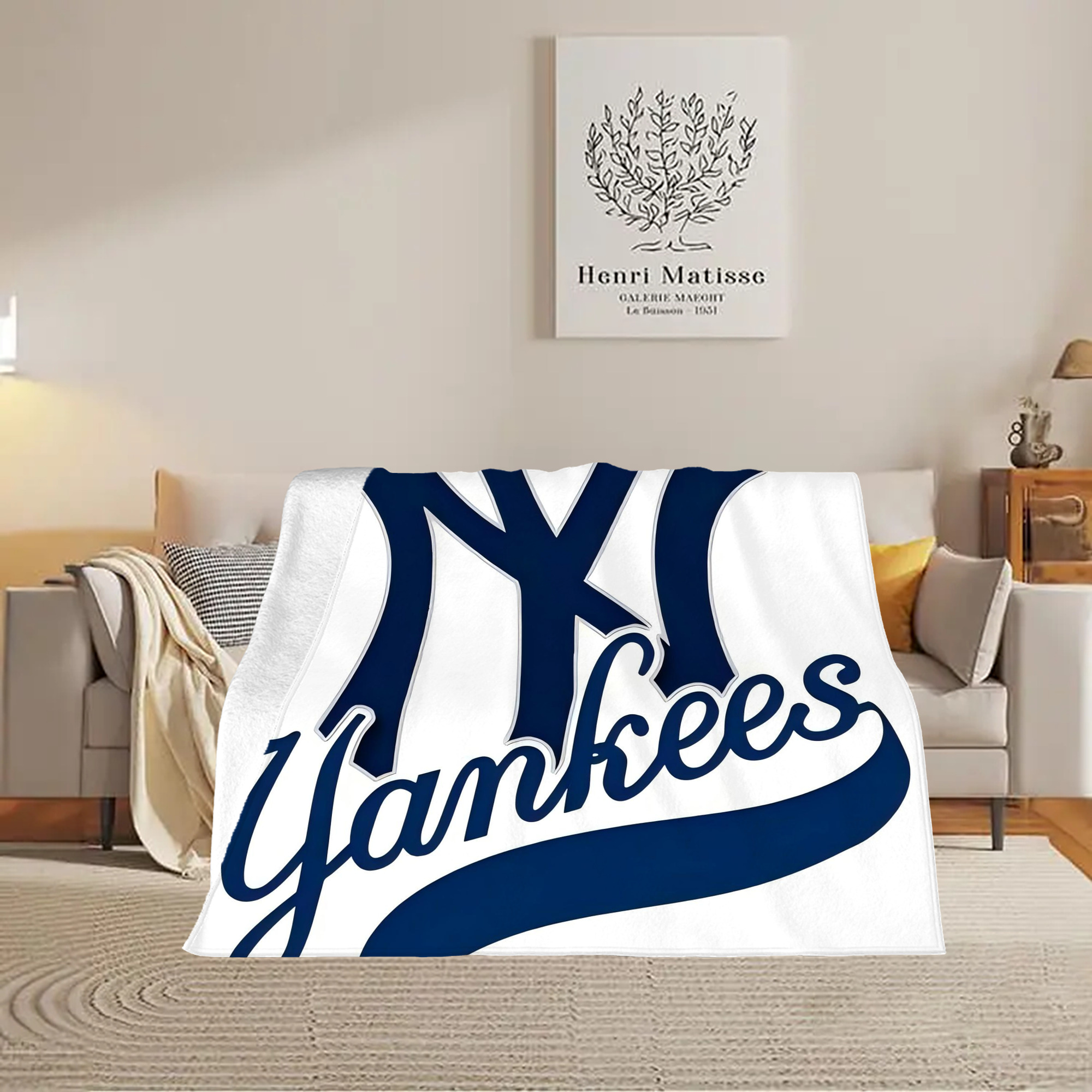 New York Yankees 116 Soft Fleece Throw Blanket 60 X 80 Inch – Super Soft, Lightweight, And Durable – Perfect For Sofa, Bed, Camping, And More – Ideal Gift For Family And Friends