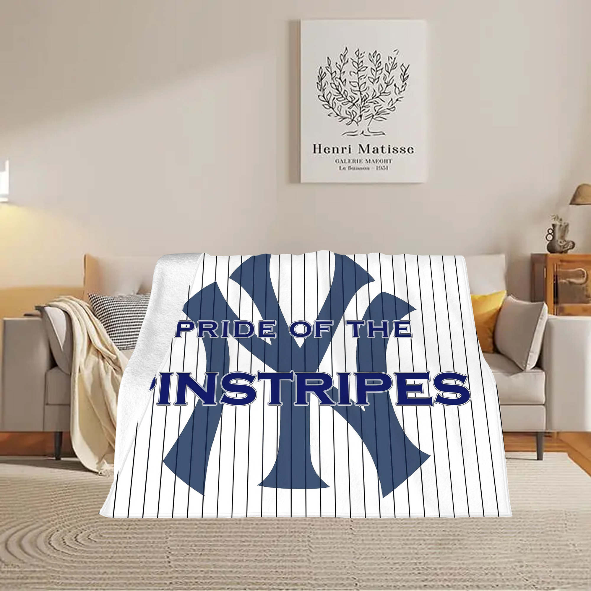 New York Yankees 267 Soft Fleece Throw Blanket 60 X 80 Inch – Super Soft, Lightweight, And Durable – Perfect For Sofa, Bed, Camping, And More – Ideal Gift For Family And Friends