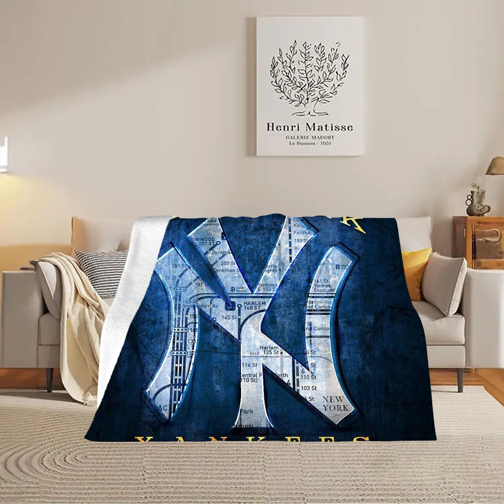 New York Yankees 307 Soft Fleece Throw Blanket 60 X 80 Inch – Super Soft, Lightweight, And Durable – Perfect For Sofa, Bed, Camping, And More – Ideal Gift For Family And Friends