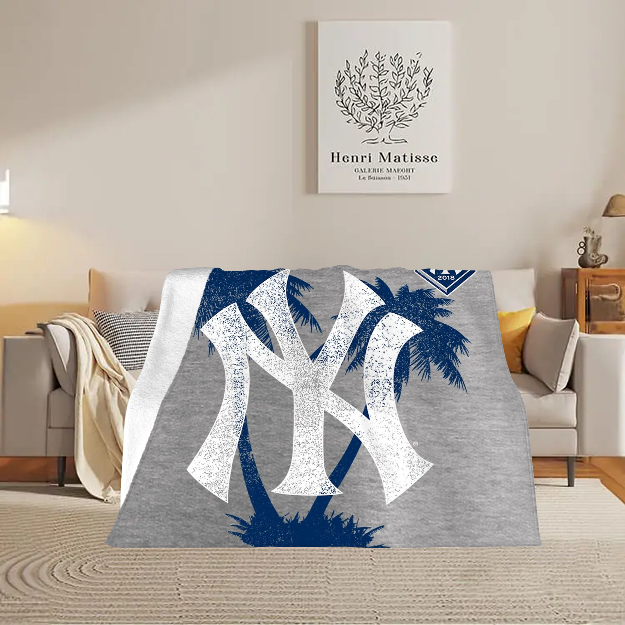 New York Yankees 338 Soft Fleece Throw Blanket 60 X 80 Inch – Super Soft, Lightweight, And Durable – Perfect For Sofa, Bed, Camping, And More – Ideal Gift For Family And Friends