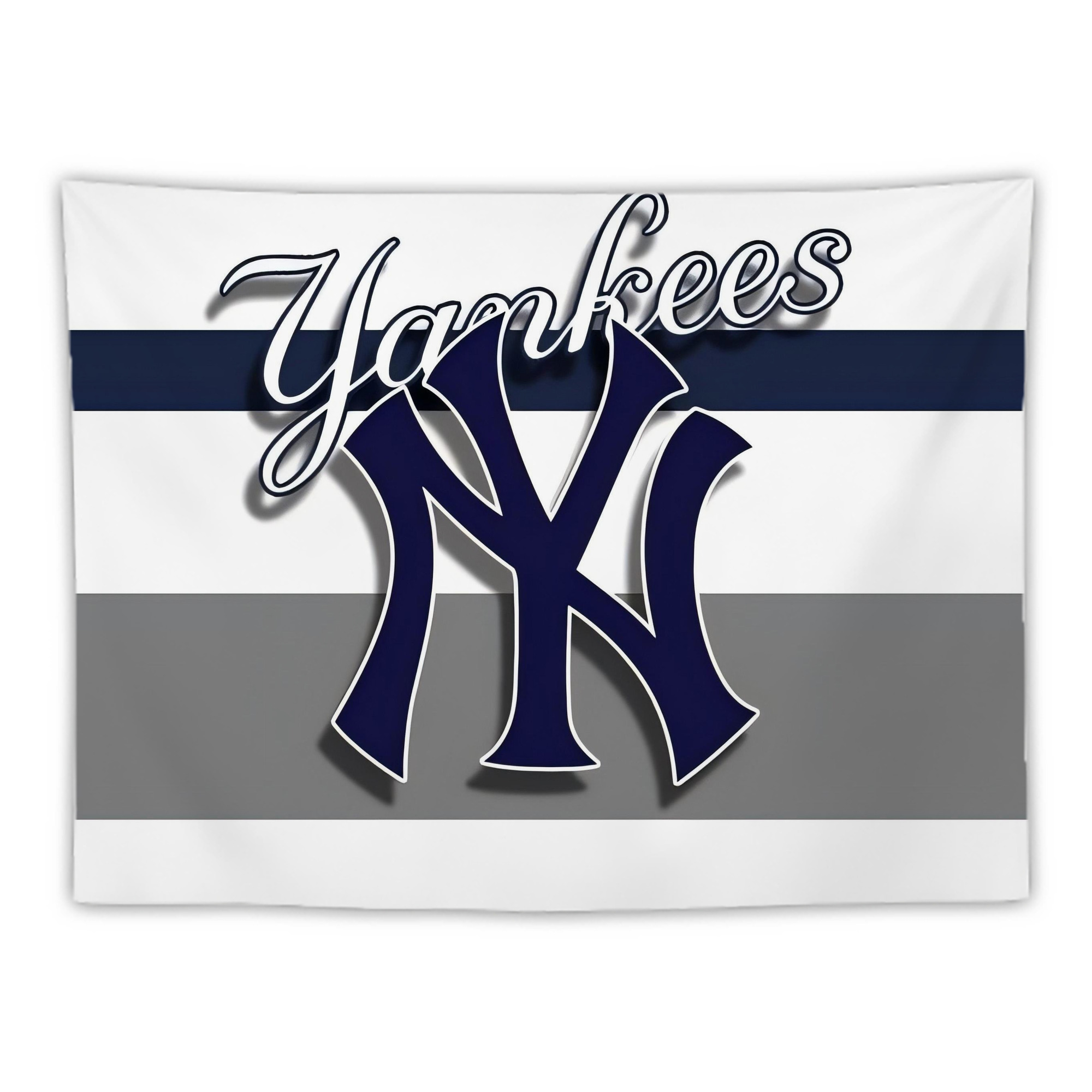 New York Yankees 356 Wall Tapestry For Bedroom Aesthetic – Boho Style Polyester Fabric Wall Hanging With Hooks – 60 X 90 Inch Large Size, Lightweight, Durable, Easy To Hang