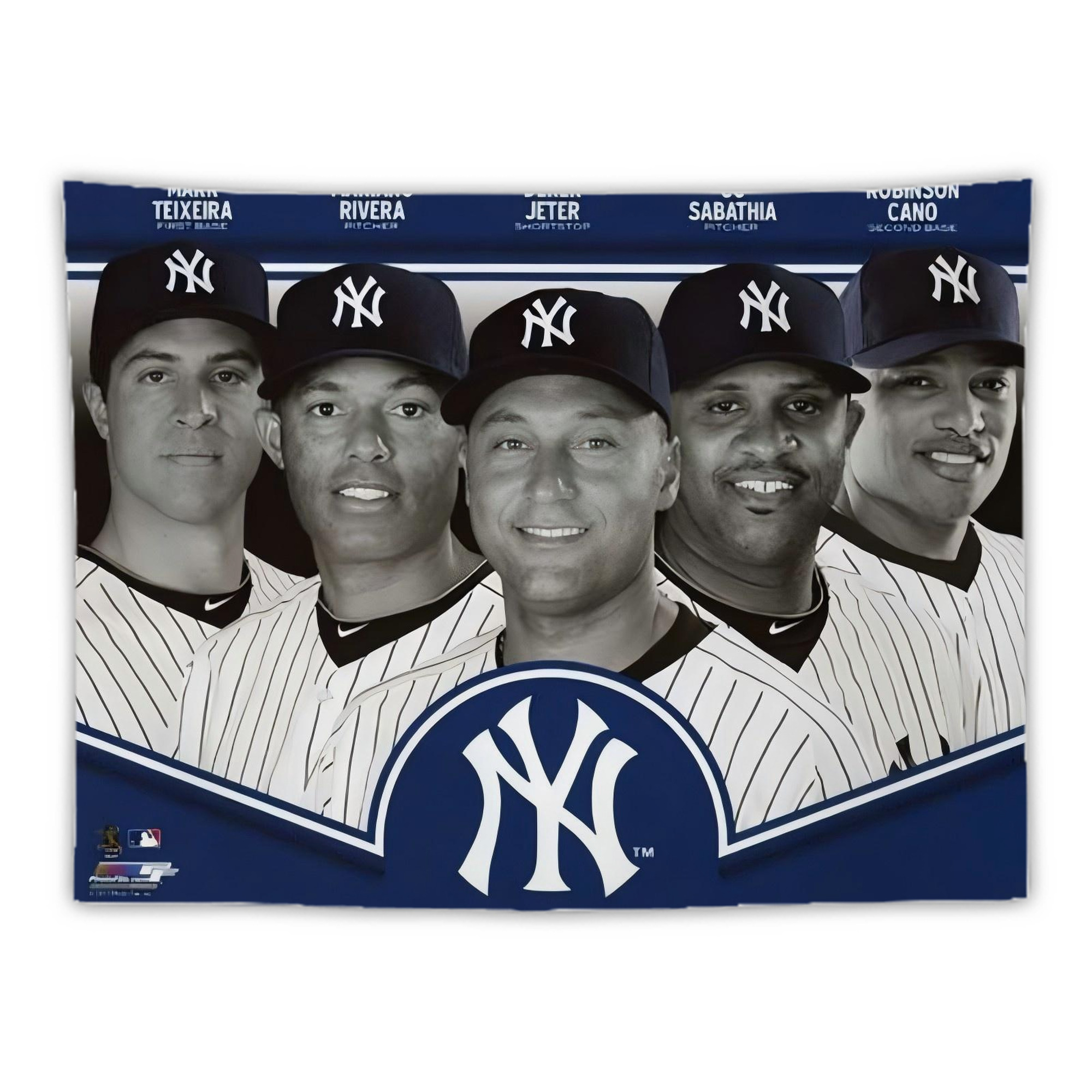 New York Yankees 361 Wall Tapestry For Bedroom Aesthetic – Boho Style Polyester Fabric Wall Hanging With Hooks – 60 X 90 Inch Large Size, Lightweight, Durable, Easy To Hang