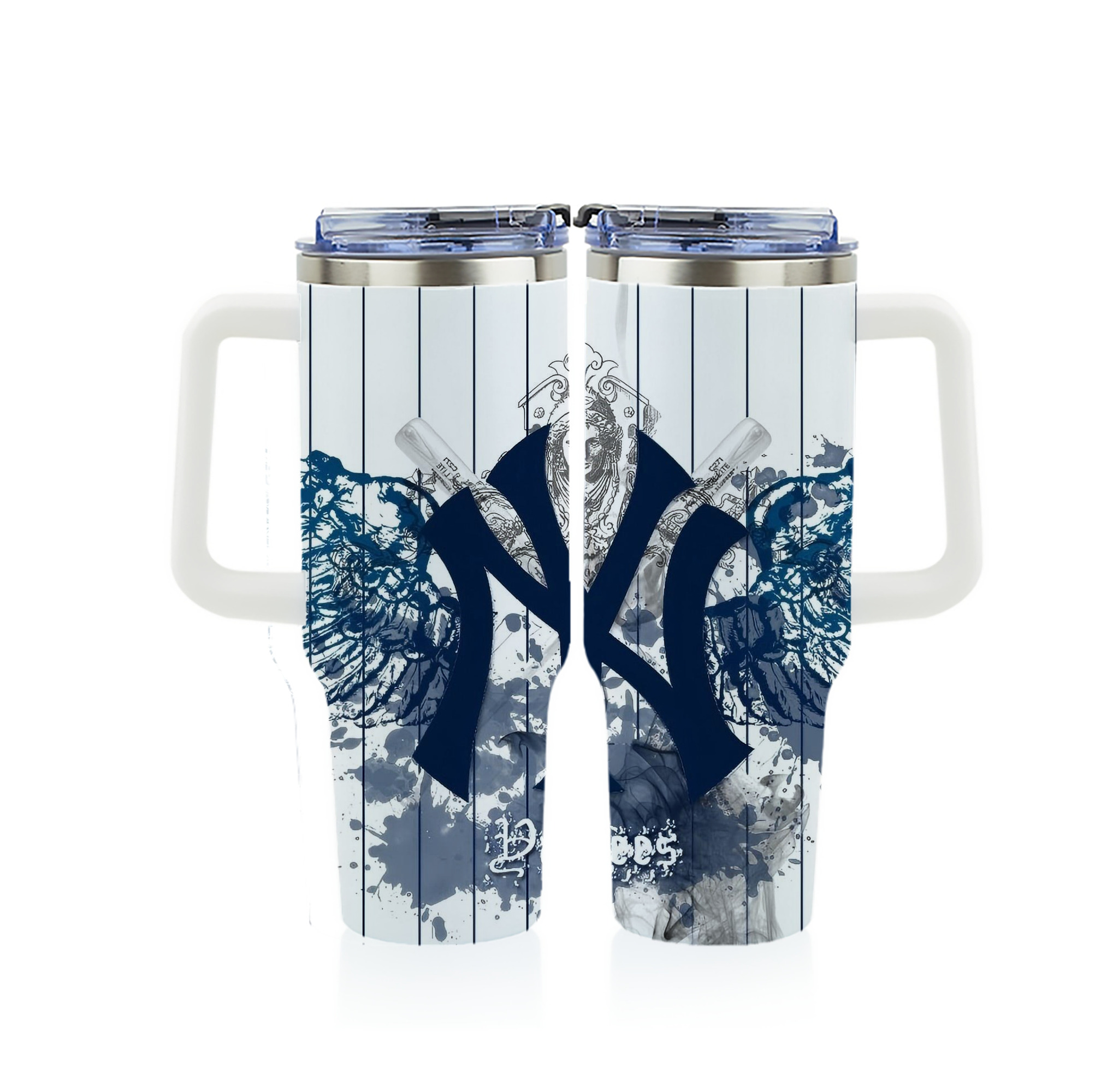 New York Yankees 353 40oz Full Wrap Car Tumbler – Durable Stainless Steel Travel Mug With Vibrant UV Print – Double Wall Insulated, Fits Most Car Cup Holders