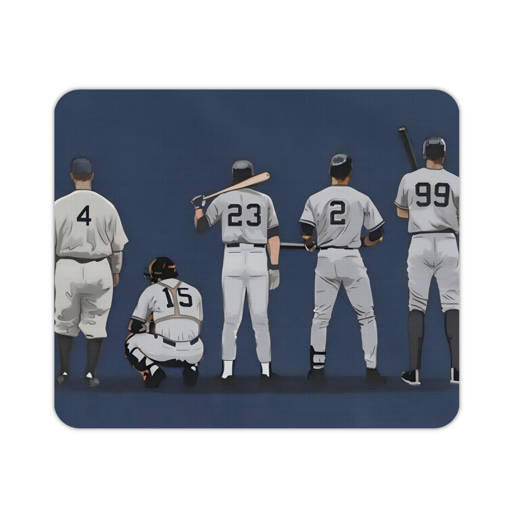 New York Yankees 242 Durable Rubber Mouse Pad With Stitched Edges, Waterproof, Non-Slip Surface, Ultra-Thin Design For Gaming, Office