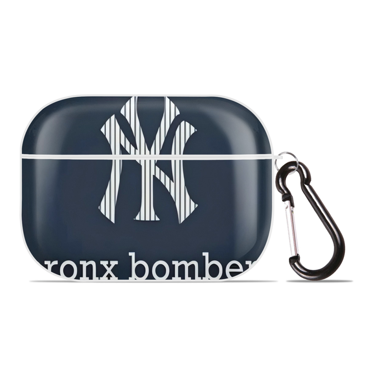 New York Yankees 355 AirPods Pro Hard Case White With Keychain, Durable Flexible PC, Precise Cutouts, Anti-Fingerprint, Yellowing & Scratch Resistant, Full Protection, Washable