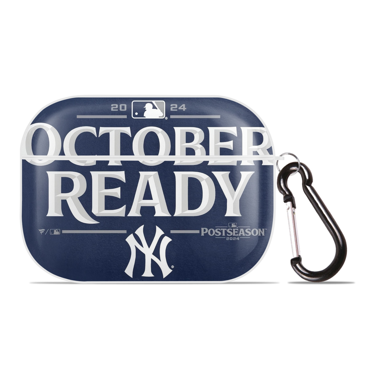 New York Yankees 360 AirPods Pro Hard Case White With Keychain, Durable Flexible PC, Precise Cutouts, Anti-Fingerprint, Yellowing & Scratch Resistant, Full Protection, Washable