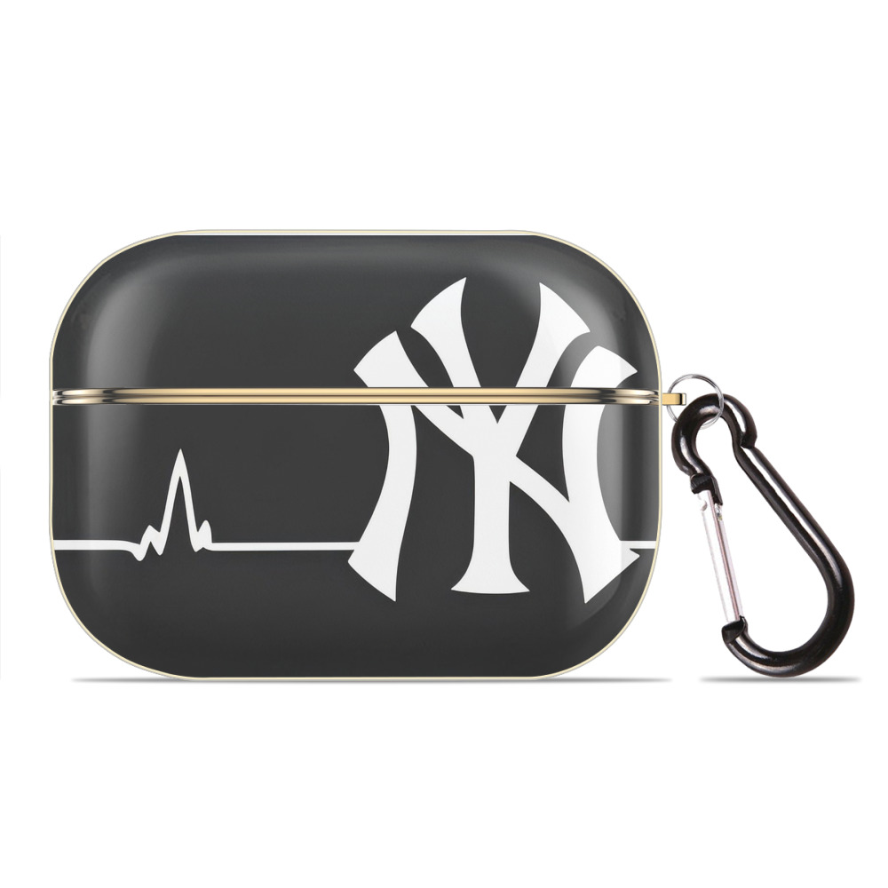 New York Yankees 350 Luxury Gold AirPods Pro Case With Keychain, Flexible PC Material, Full Protection, Precise Cutouts, Anti-Fingerprint, Washable, Durable Design