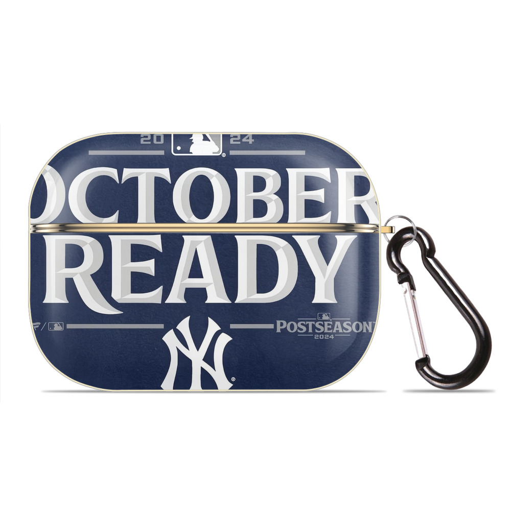 New York Yankees 360 Luxury Gold AirPods Pro Case With Keychain, Flexible PC Material, Full Protection, Precise Cutouts, Anti-Fingerprint, Washable, Durable Design