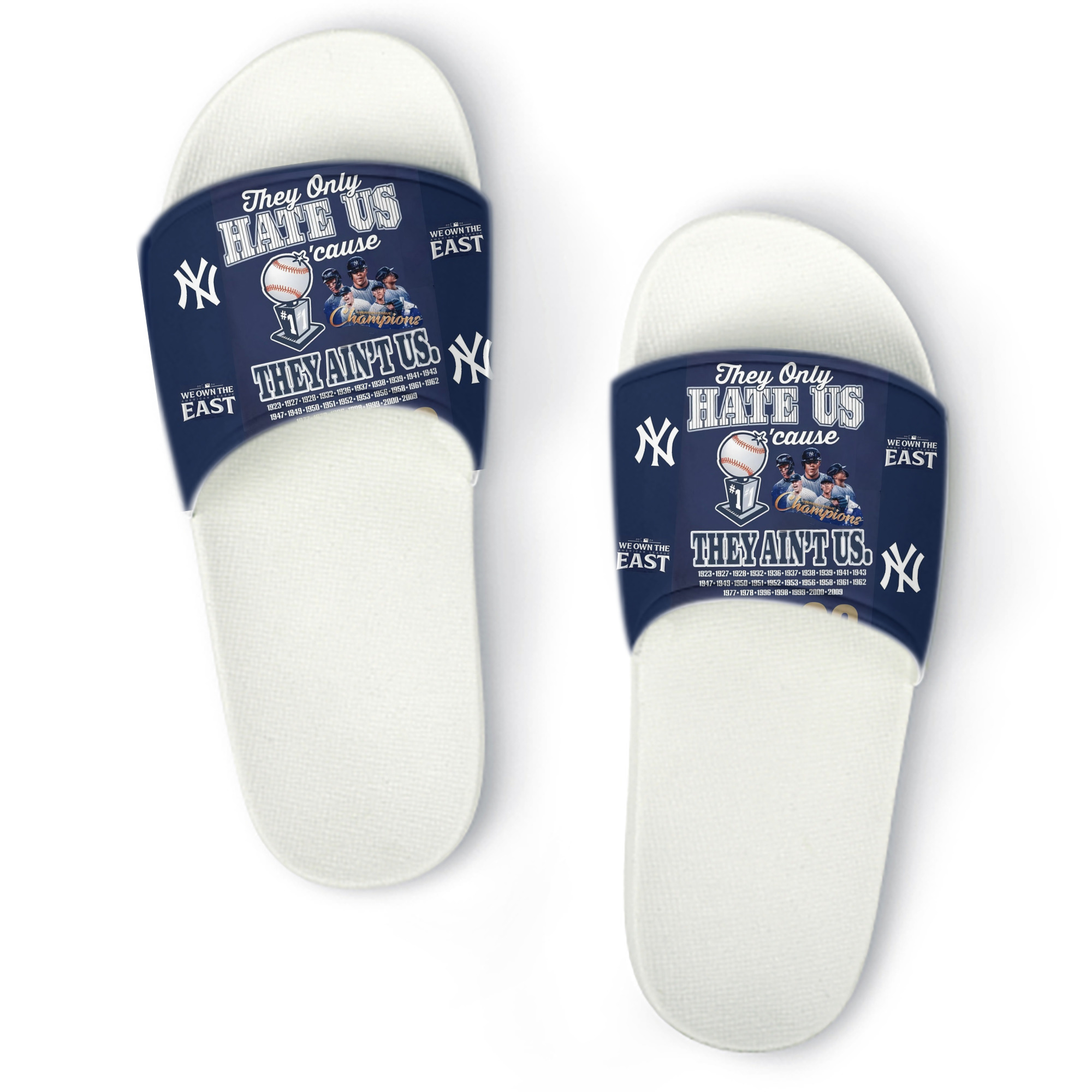 New York Yankees 358 PVC Home Slippers For Men & Women – Durable, Comfortable, Waterproof, Non-Slip, Stylish Casual Indoor & Outdoor Sandals