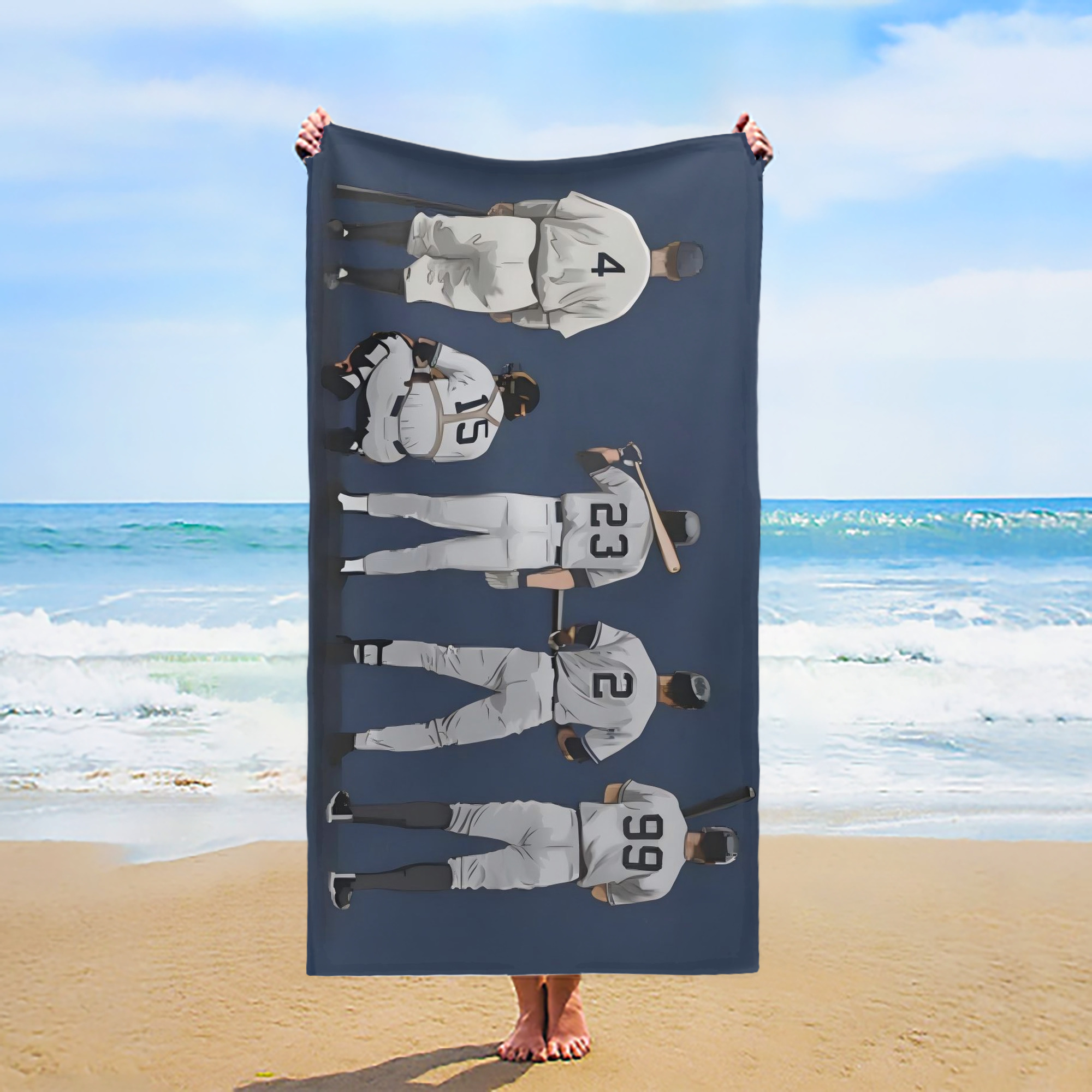 New York Yankees 242 Premium Microfiber Beach Towel – Soft, Large Size, Multi-Purpose For Beach, Picnic & Kids, Lightweight & Portable With Carry Bag, Easy Care