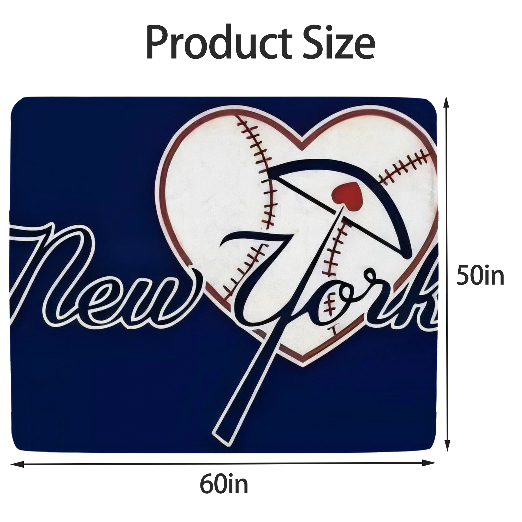 New York Yankees 354 Soft Fleece Throw Blanket 50 X 60 Inch – Super Soft, Lightweight, And Durable – Perfect For Sofa, Bed, Camping, And More – Ideal Gift For Family And Friends