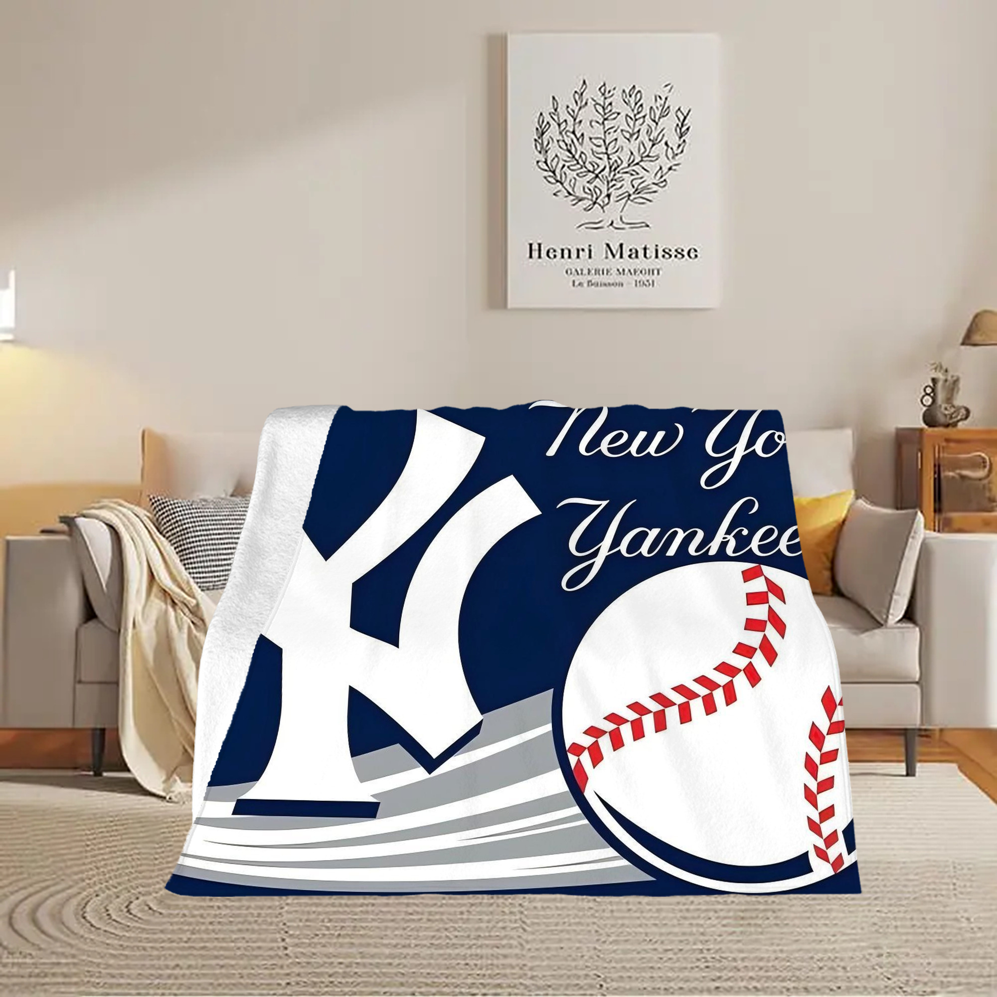 New York Yankees 259 Soft Fleece Throw Blanket 50 X 60 Inch – Super Soft, Lightweight, And Durable – Perfect For Sofa, Bed, Camping, And More – Ideal Gift For Family And Friends