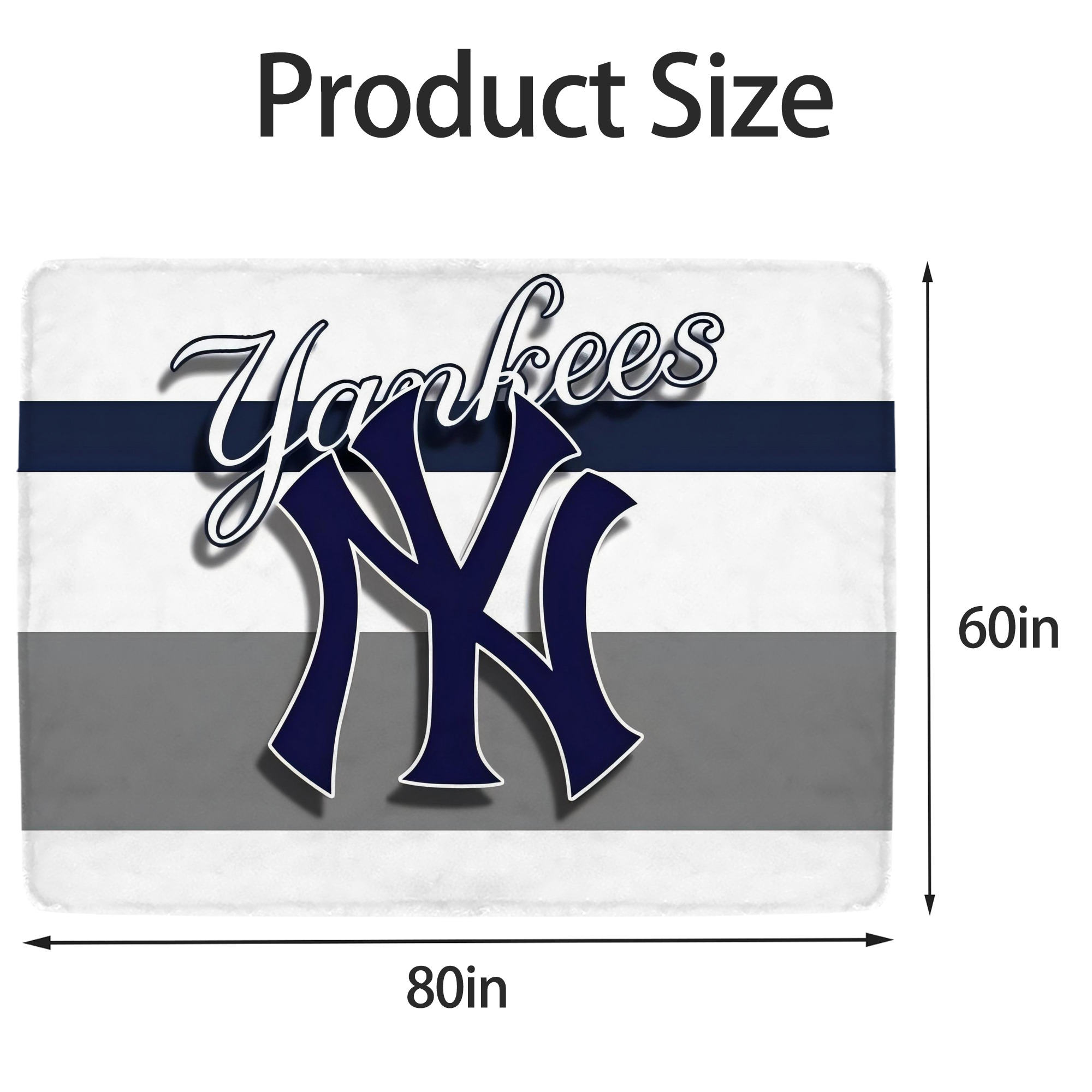 New York Yankees 356 Soft Fleece Throw Blanket 60 X 80 Inch – Super Soft, Lightweight, And Durable – Perfect For Sofa, Bed, Camping, And More – Ideal Gift For Family And Friends