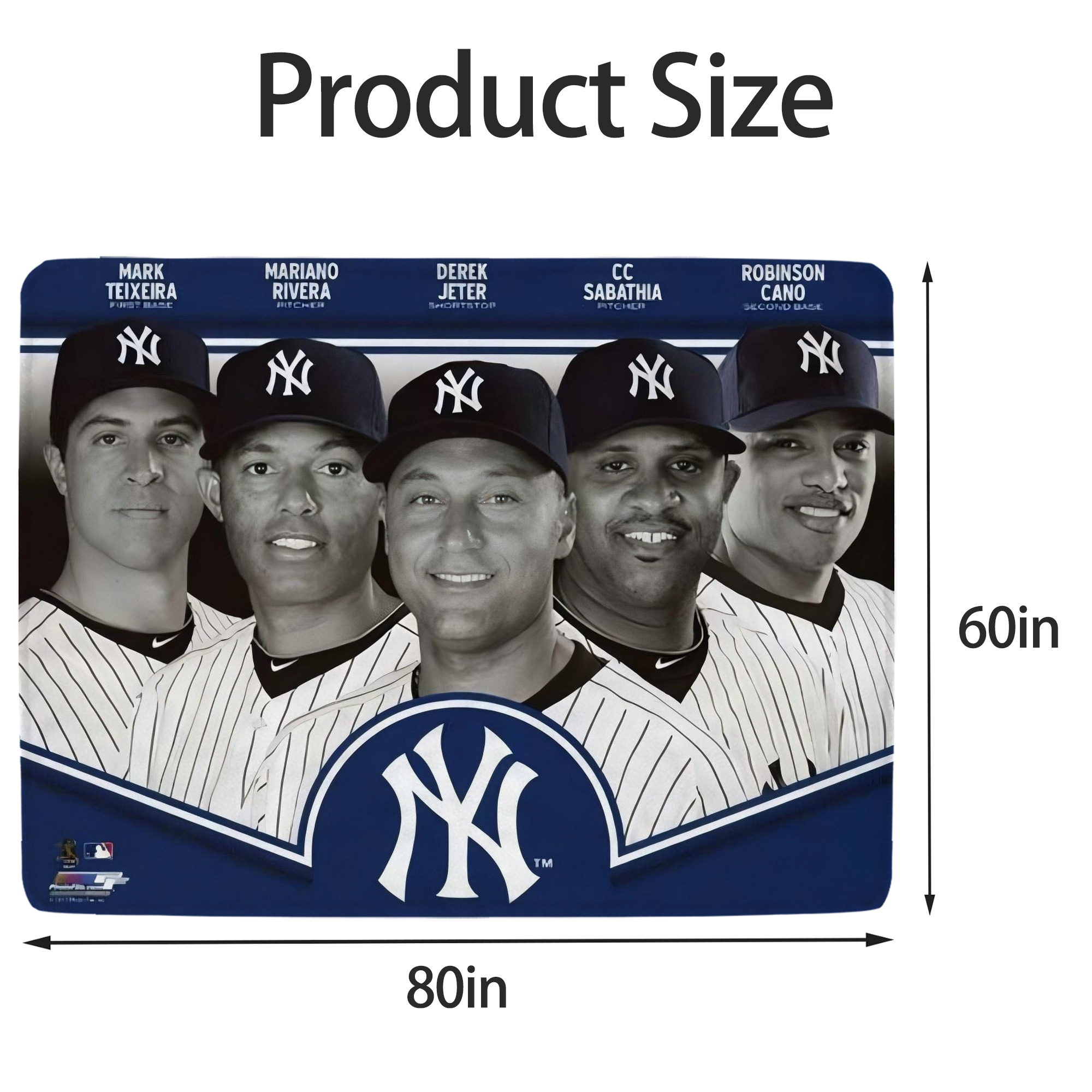 New York Yankees 361 Soft Fleece Throw Blanket 60 X 80 Inch – Super Soft, Lightweight, And Durable – Perfect For Sofa, Bed, Camping, And More – Ideal Gift For Family And Friends