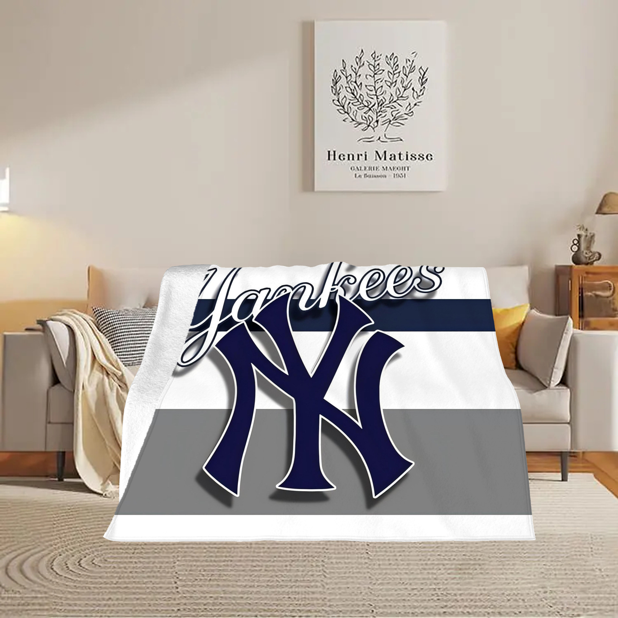 New York Yankees 356 Soft Fleece Throw Blanket 60 X 80 Inch – Super Soft, Lightweight, And Durable – Perfect For Sofa, Bed, Camping, And More – Ideal Gift For Family And Friends