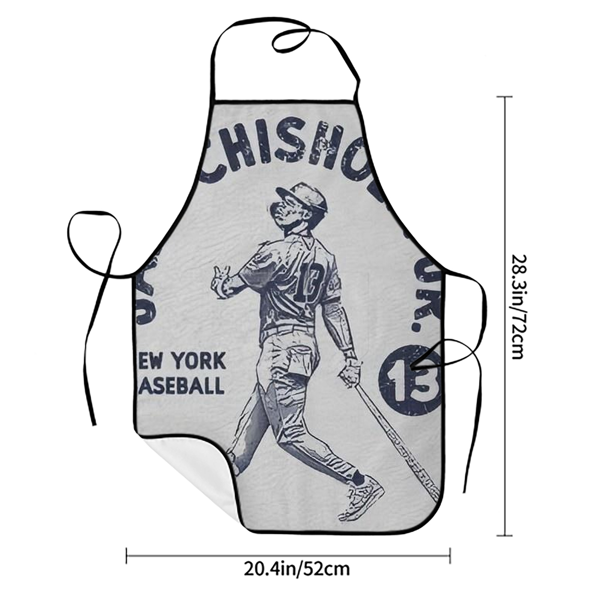 Jazz Chisholm Jr. 49 Stain-Resistant Polyester Apron With Pocket – Full Print, Waterproof, Anti-Wrinkle, Anti-Pilling – Ideal For Kitchen, BBQ, Restaurant, Salon & More