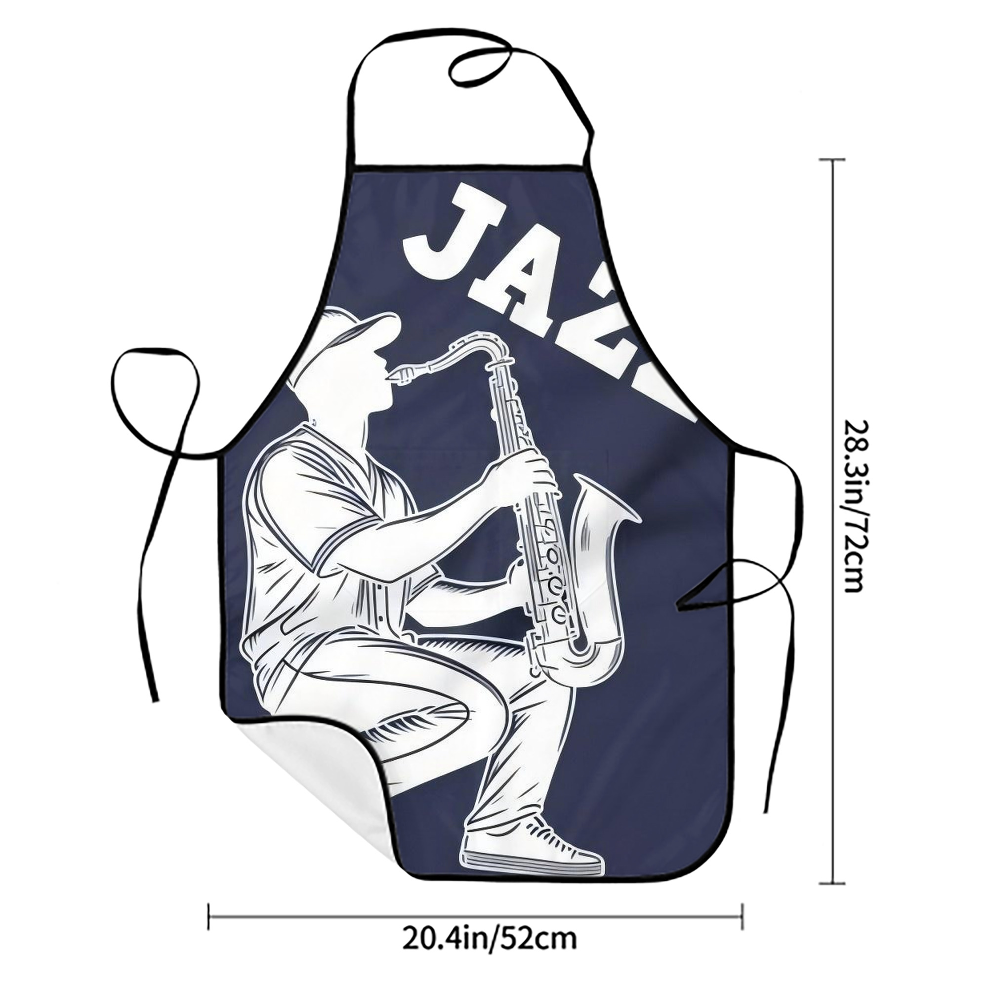 Jazz Chisholm Jr. 56 Stain-Resistant Polyester Apron With Pocket – Full Print, Waterproof, Anti-Wrinkle, Anti-Pilling – Ideal For Kitchen, BBQ, Restaurant, Salon & More