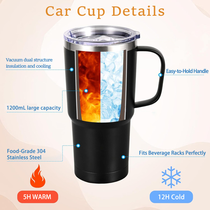 Jazz Chisholm Jr. 63 40oz Handle Car Tumbler – Durable Stainless Steel Travel Mug With UV Print – Double Wall Insulated, Fits Most Car Cup Holders