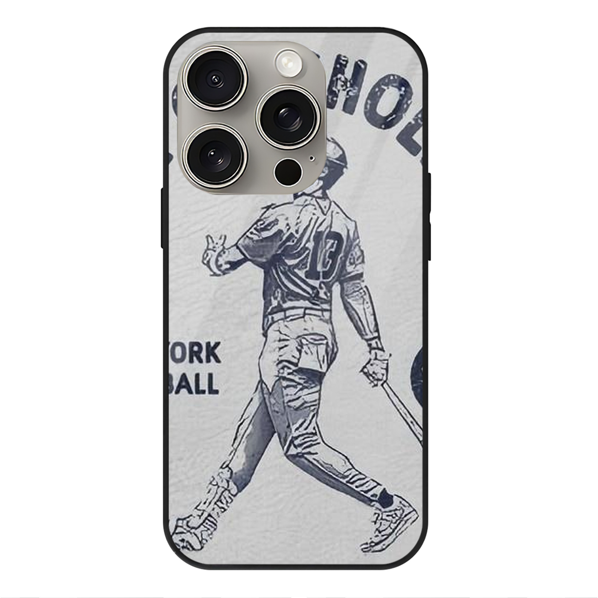 Jazz Chisholm Jr. 49 IPhone 15 Pro Mirror Phone Case – UV Printed Glass + TPU – Scratch-Resistant, Wireless Charging Compatible, Precise Fit & Stylish Design