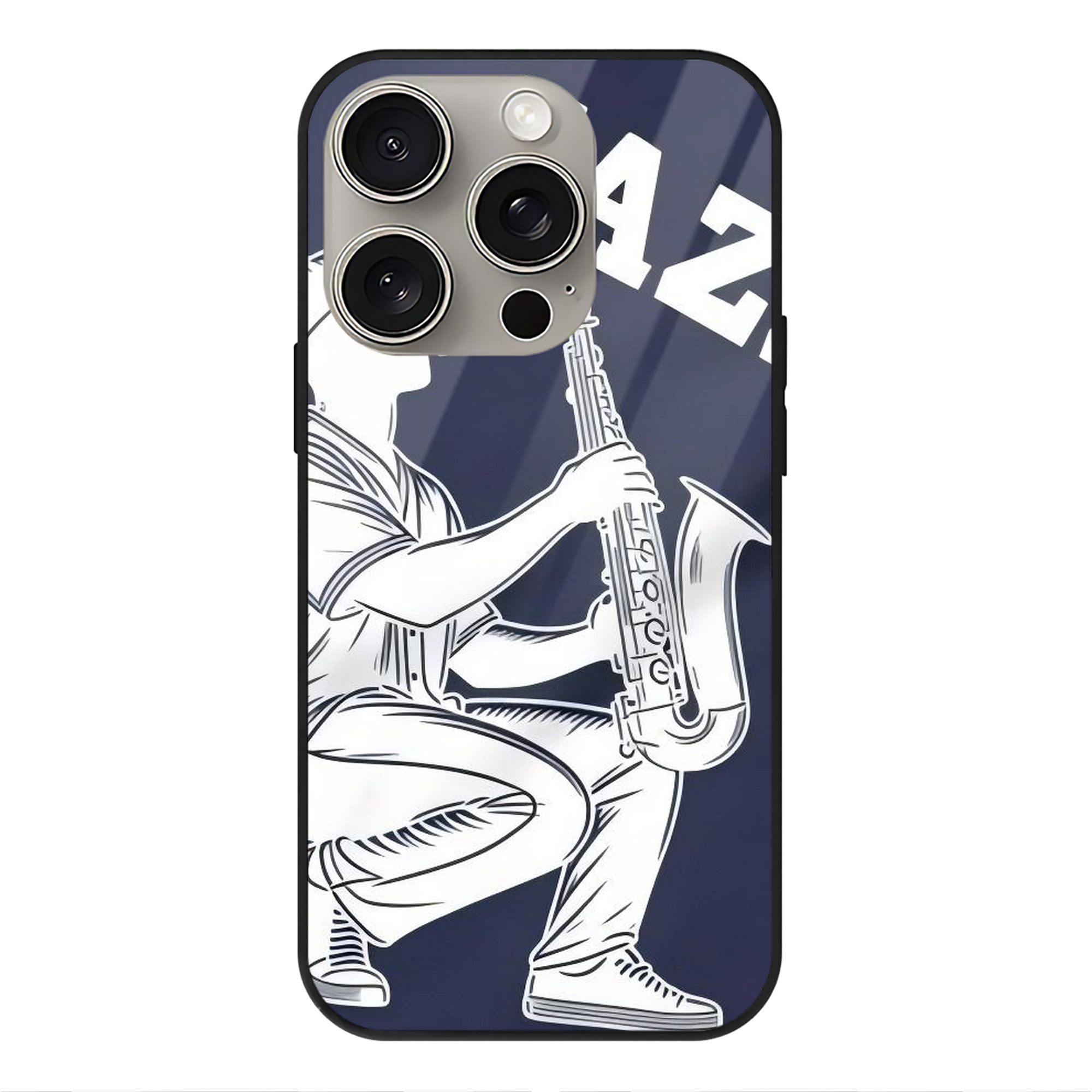 Jazz Chisholm Jr. 56 IPhone 15 Pro Mirror Phone Case – UV Printed Glass + TPU – Scratch-Resistant, Wireless Charging Compatible, Precise Fit & Stylish Design