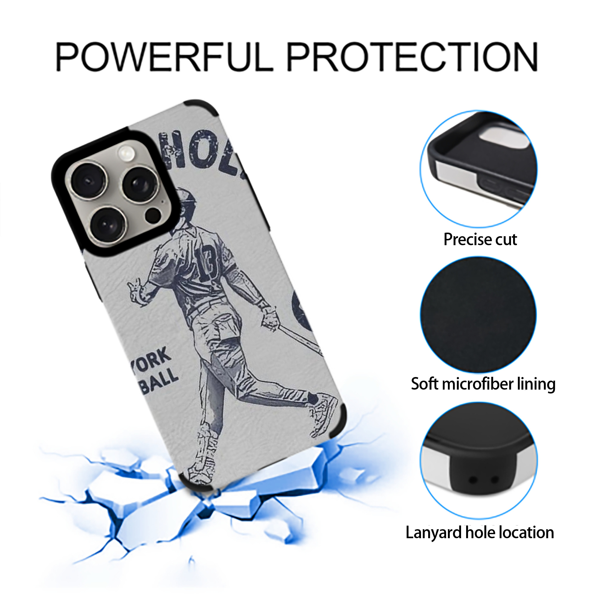 Jazz Chisholm Jr. 49 IPhone 15 Pro Max PU Leather Case – Soft Lining, 360° Protection – Precise Fit, 3D Buttons, Easy Charging – Anti-Yellowing, Easy To Clean