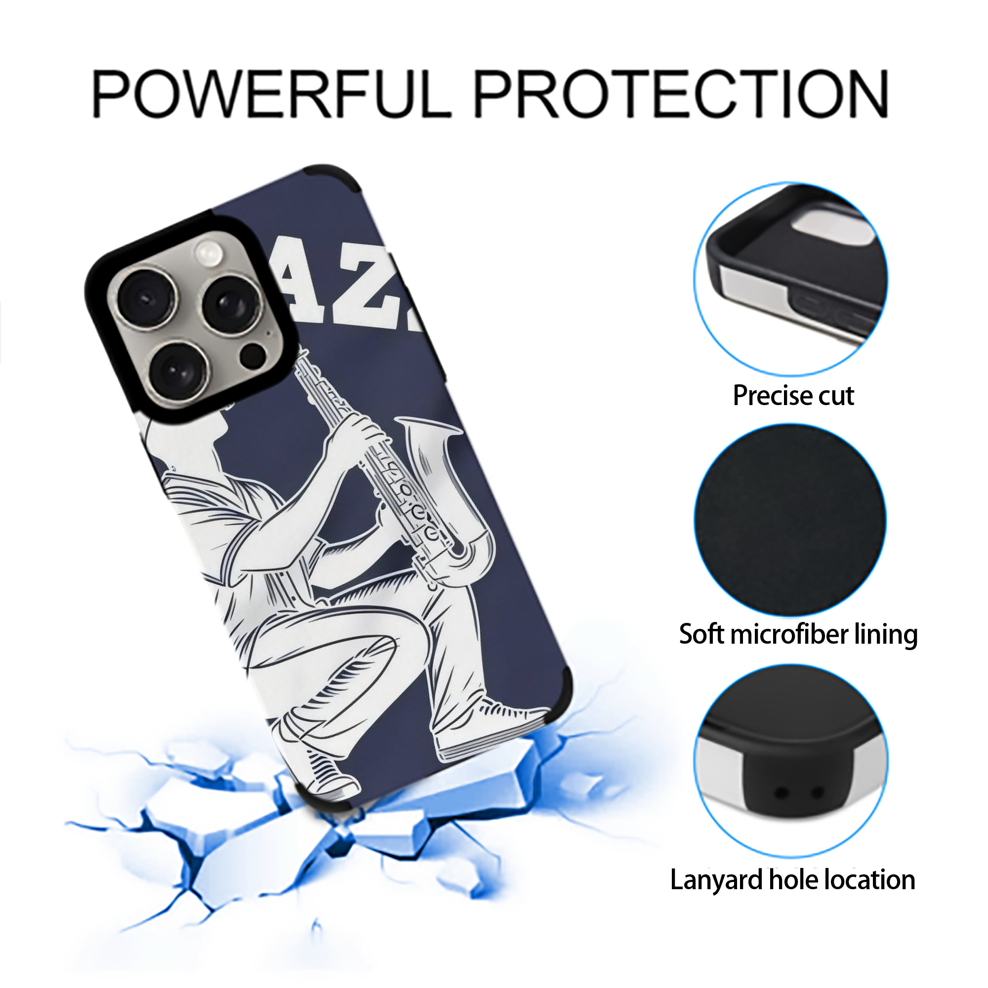 Jazz Chisholm Jr. 56 IPhone 15 Pro Max PU Leather Case – Soft Lining, 360° Protection – Precise Fit, 3D Buttons, Easy Charging – Anti-Yellowing, Easy To Clean