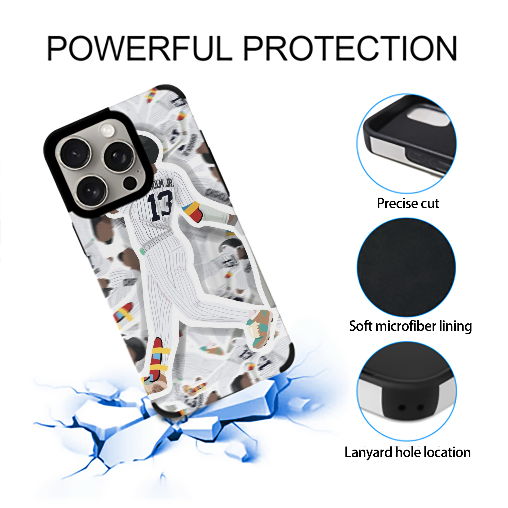 Jazz Chisholm Jr. 63 IPhone 15 Pro Max PU Leather Case – Soft Lining, 360° Protection – Precise Fit, 3D Buttons, Easy Charging – Anti-Yellowing, Easy To Clean