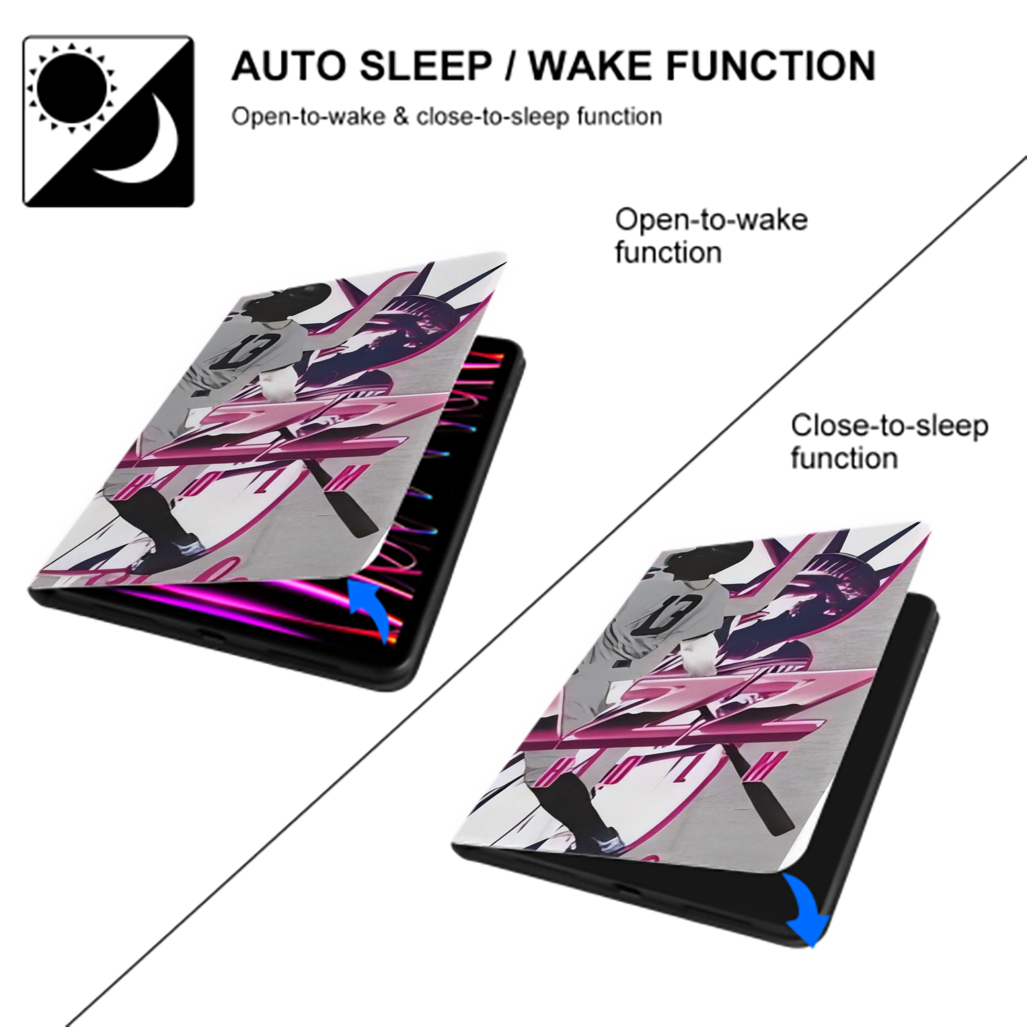 Jazz Chisholm Jr. 37 IPad Book-Style Case With Pencil Slot – Slim PU & TPU Cover – Full Protection, Precise Fit, Water & Scratch Resistant