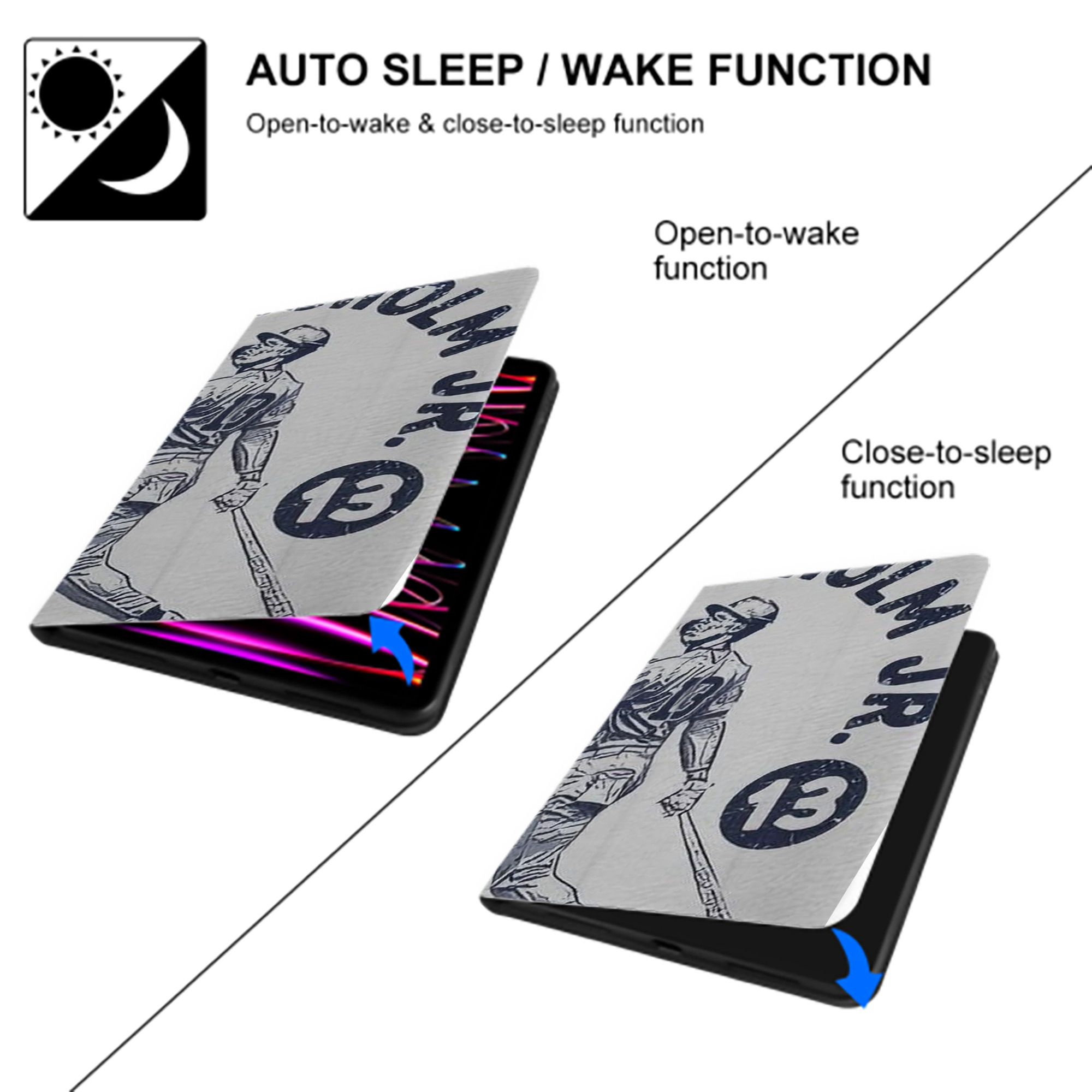 Jazz Chisholm Jr. 49 IPad Book-Style Case With Pencil Slot – Slim PU & TPU Cover – Full Protection, Precise Fit, Water & Scratch Resistant