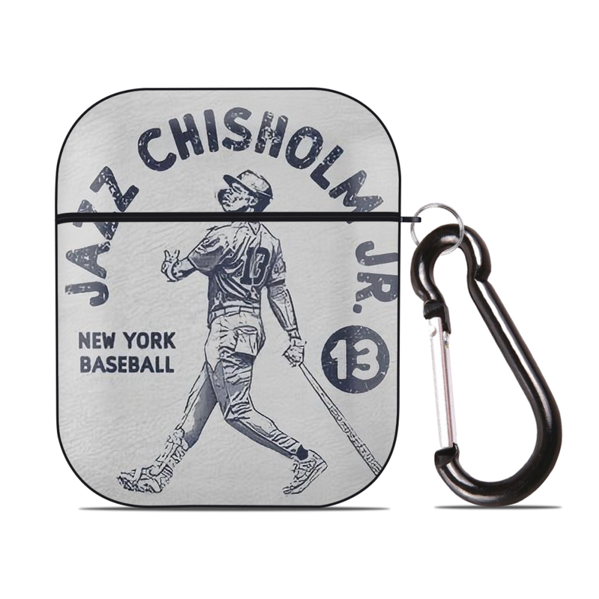 Jazz Chisholm Jr. 49 AirPods 2 Case Hard Shell Black, Flexible PC Material, Precise Cutouts, Full Protection, Anti-Fingerprint, Washable, Includes Keychain – Durable & Slim Design