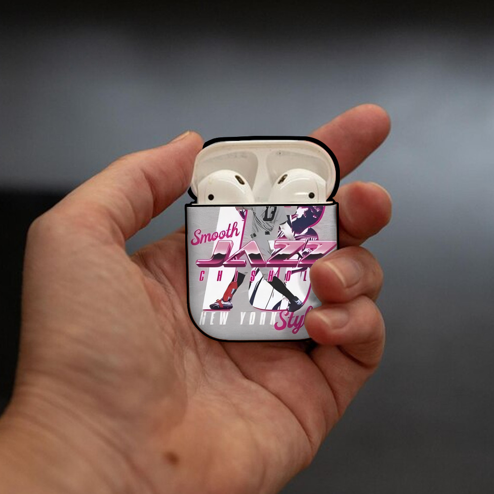 Jazz Chisholm Jr. 37 AirPods 2 Case Hard Shell Black, Flexible PC Material, Precise Cutouts, Full Protection, Anti-Fingerprint, Washable, Includes Keychain – Durable & Slim Design