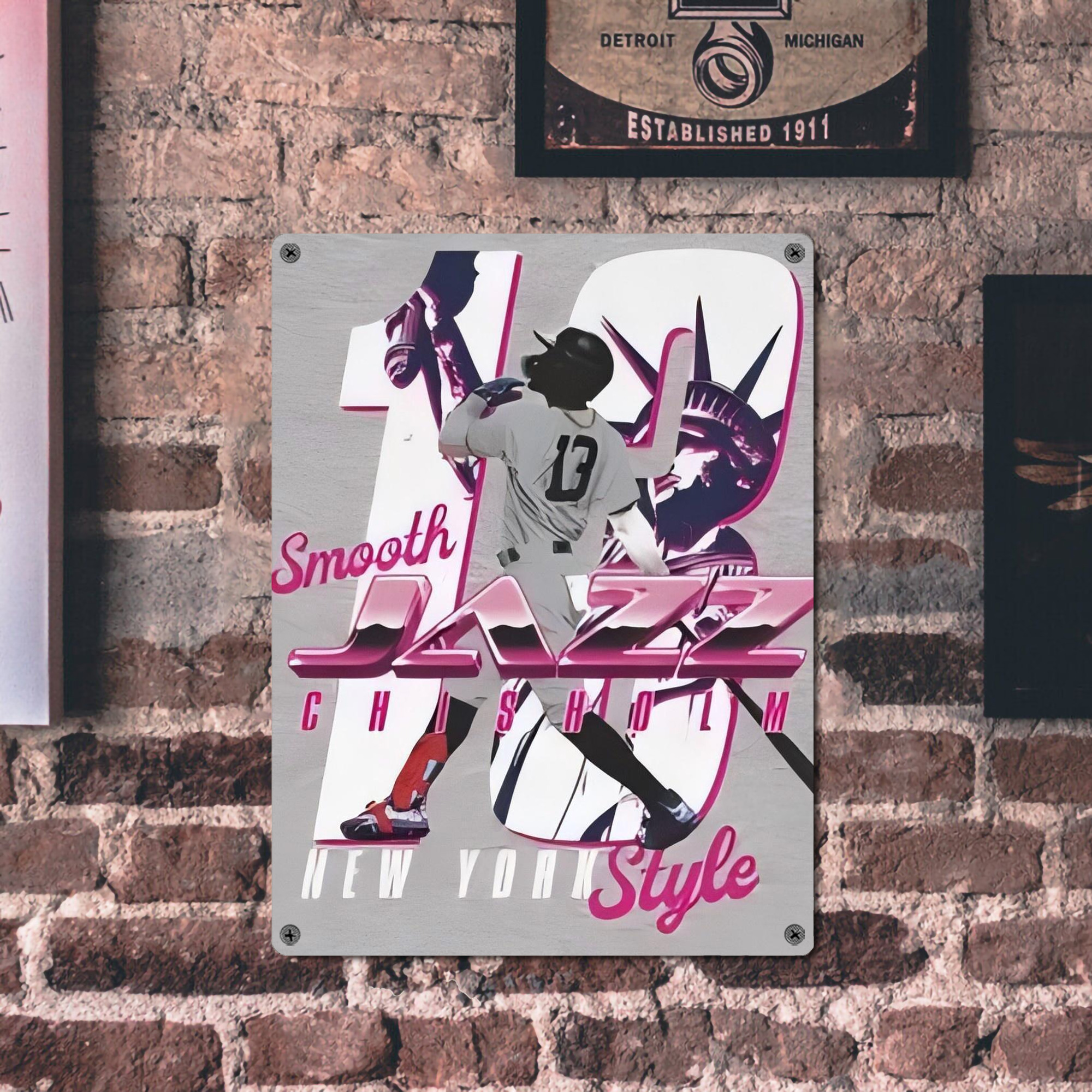 Jazz Chisholm Jr. 37 Vintage Metal Tin Sign 12x16inch – Retro Wall Art Decor For Home, Bar, Kitchen, Bedroom, Office – Durable Iron Sheet Poster, Easy To Hang, Full-Color Printing