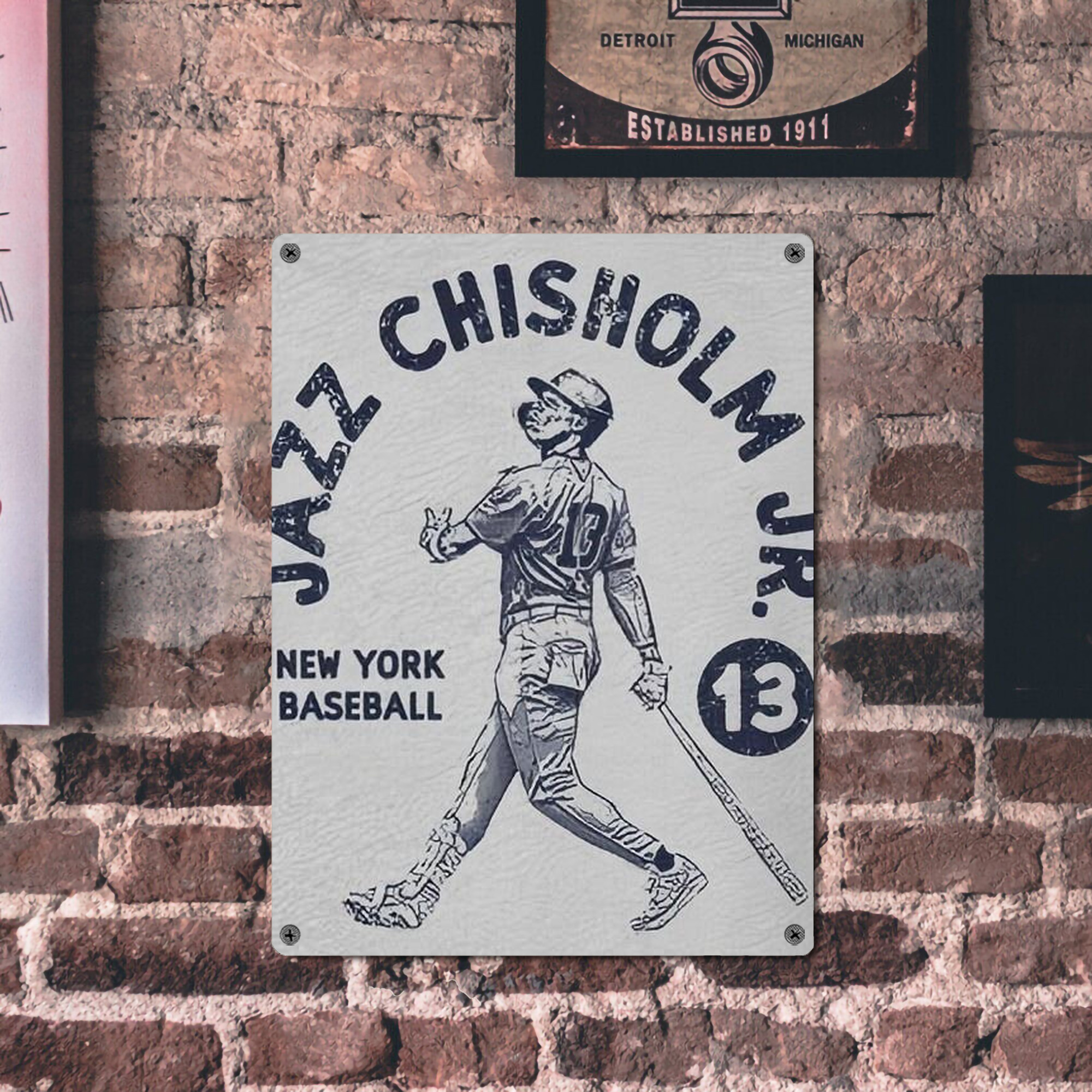 Jazz Chisholm Jr. 49 Vintage Metal Tin Sign 12x16inch – Retro Wall Art Decor For Home, Bar, Kitchen, Bedroom, Office – Durable Iron Sheet Poster, Easy To Hang, Full-Color Printing